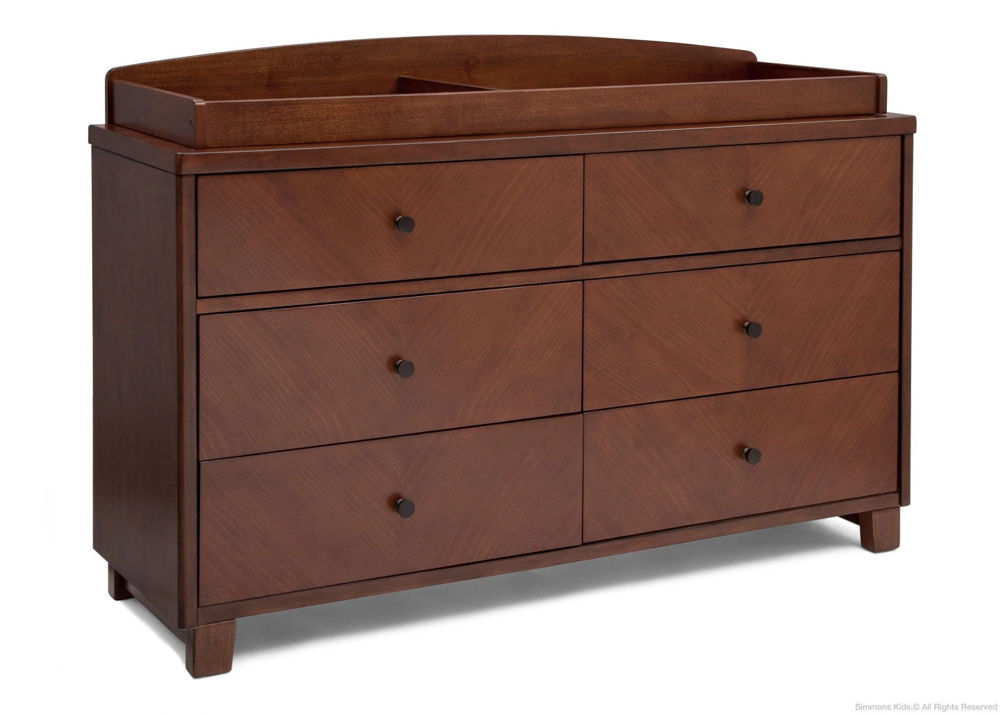 Chevron 6 Drawer Dresser - Image 9