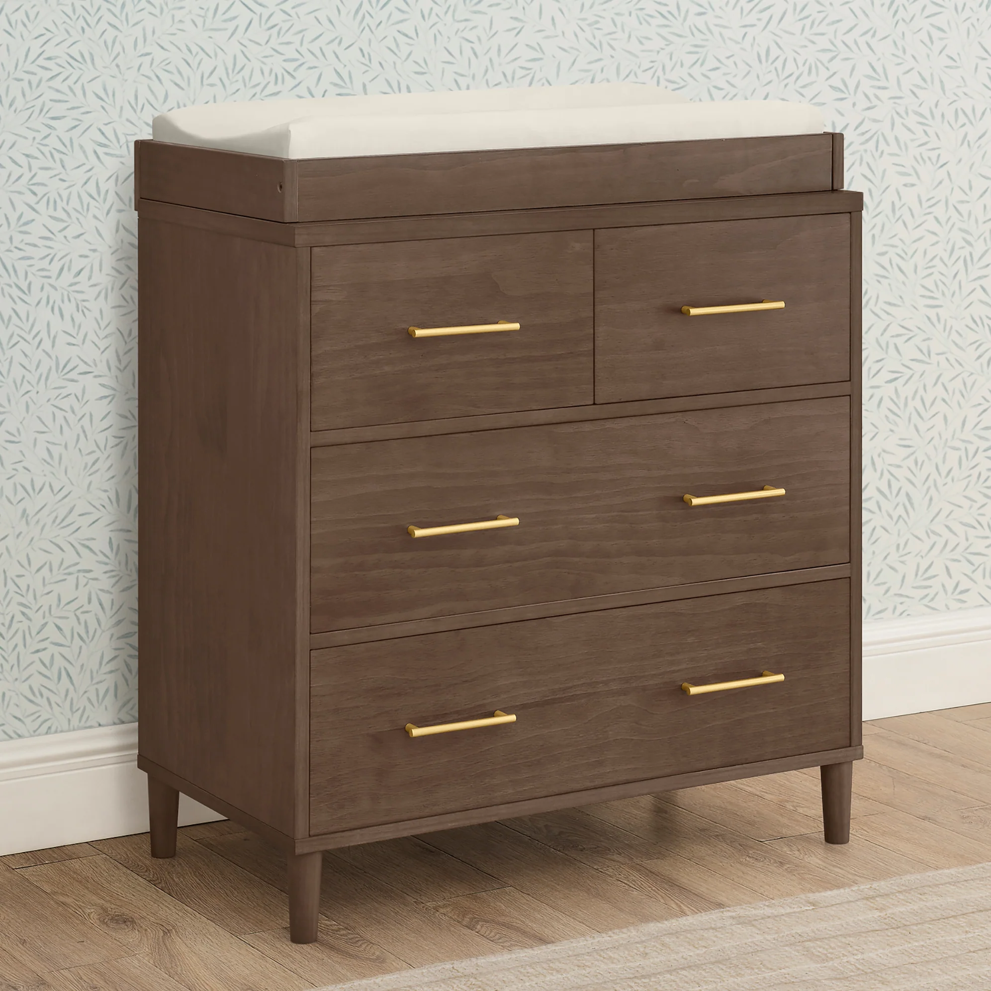 Classic 4 Drawer Dresser with Changing Top and Interlocking Drawers - Image 51