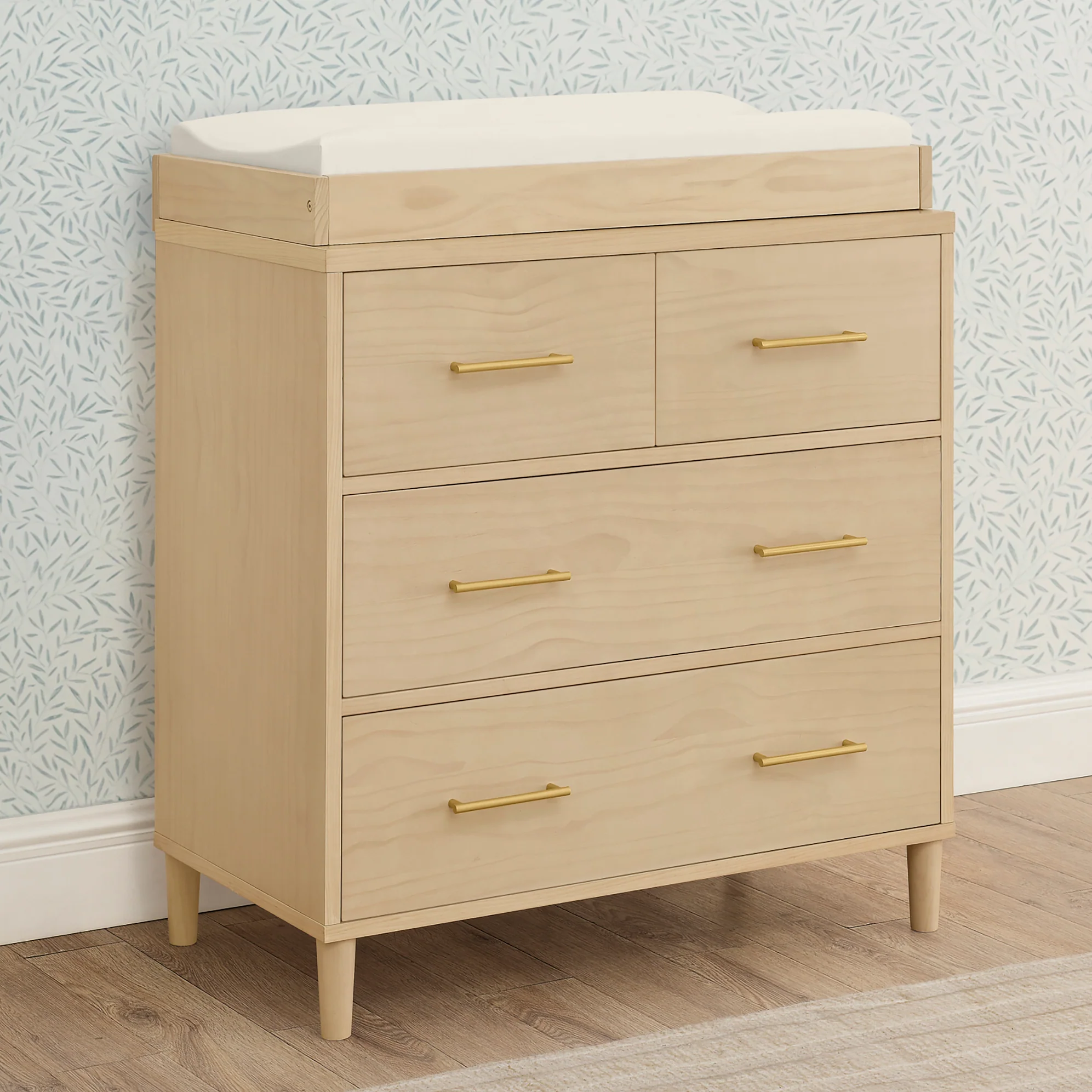 Classic 4 Drawer Dresser with Changing Top and Interlocking Drawers - Image 68