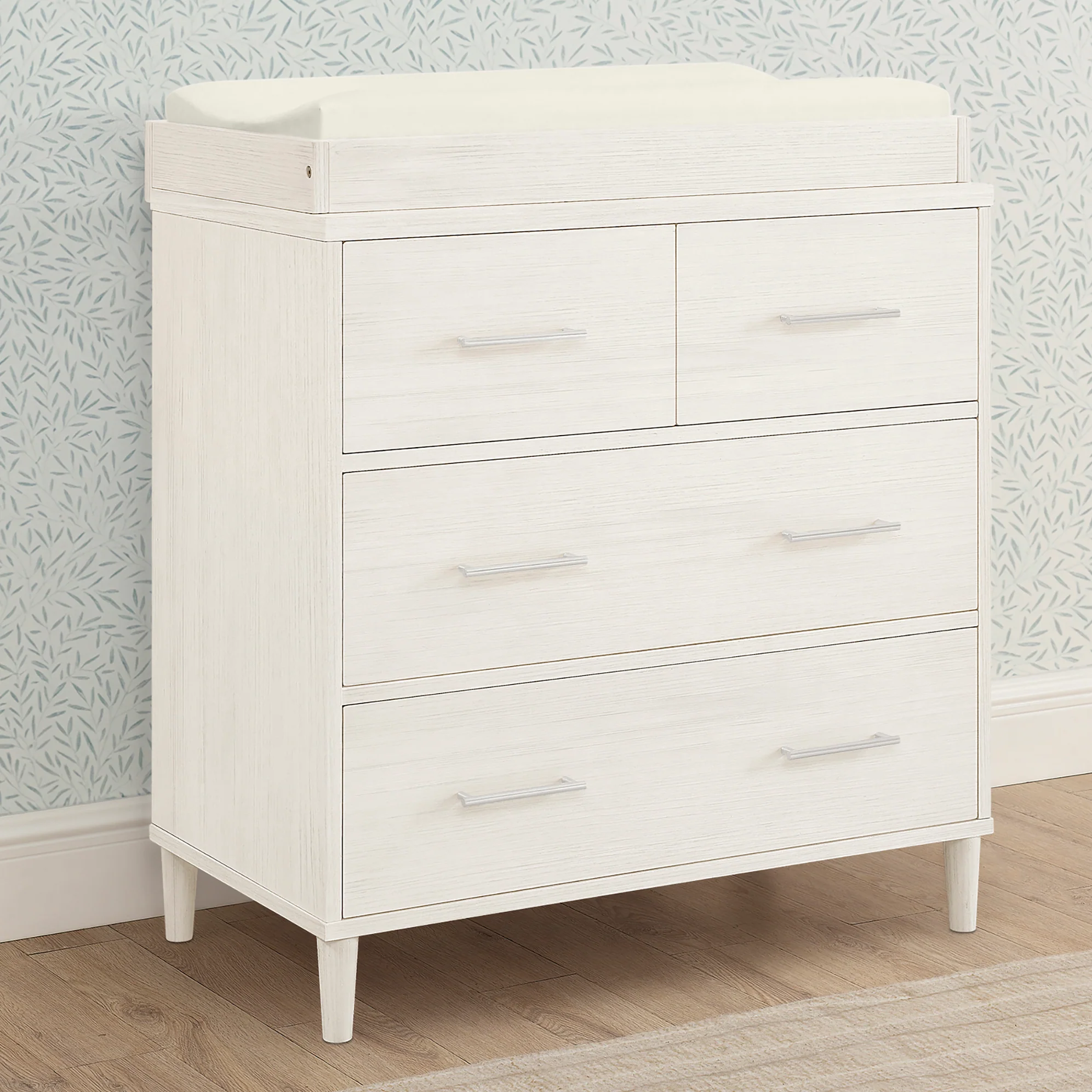 Classic 4 Drawer Dresser with Changing Top and Interlocking Drawers - Image 83