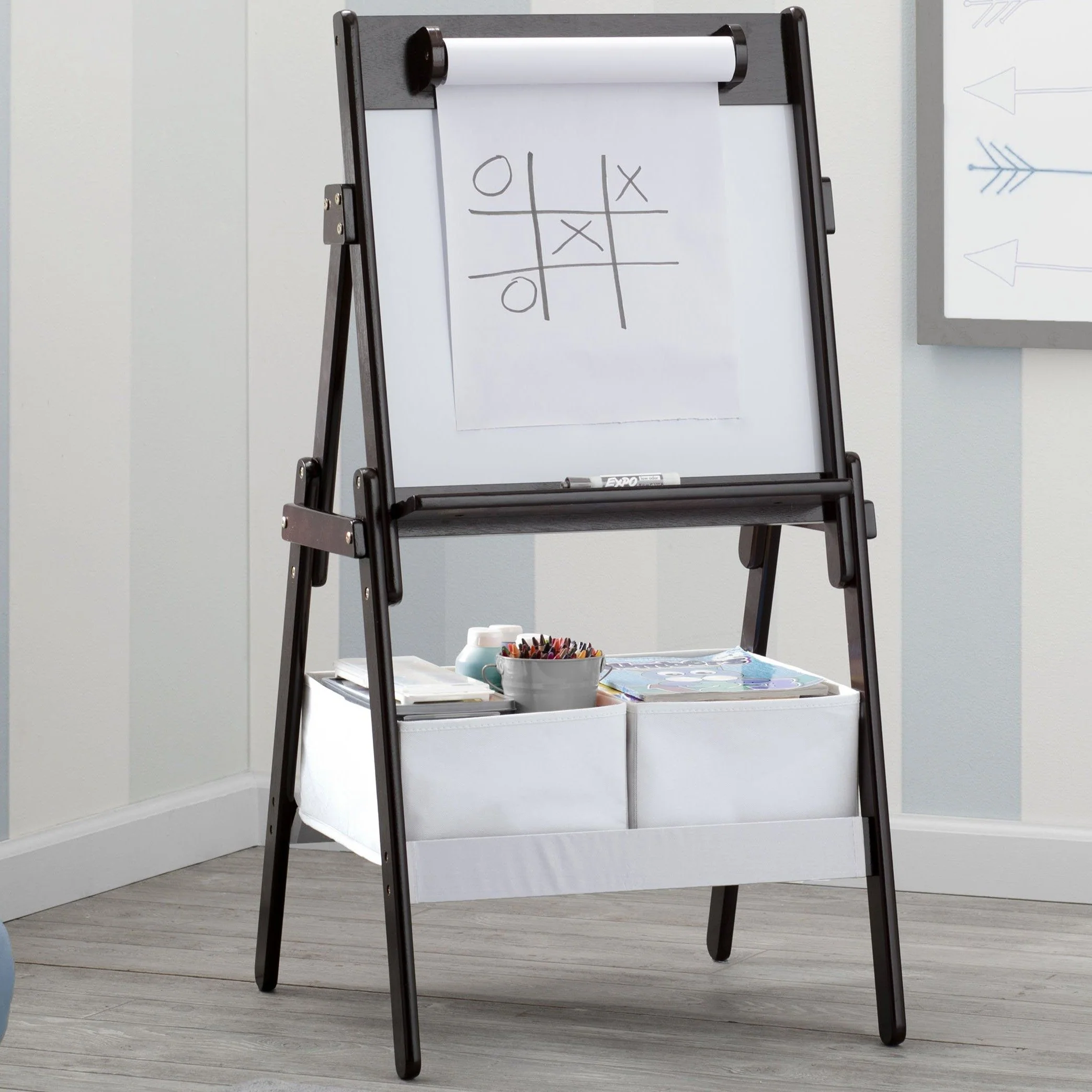 Classic Kids Whiteboard/Dry Erase Easel with Paper Roll and Storage - Image 13