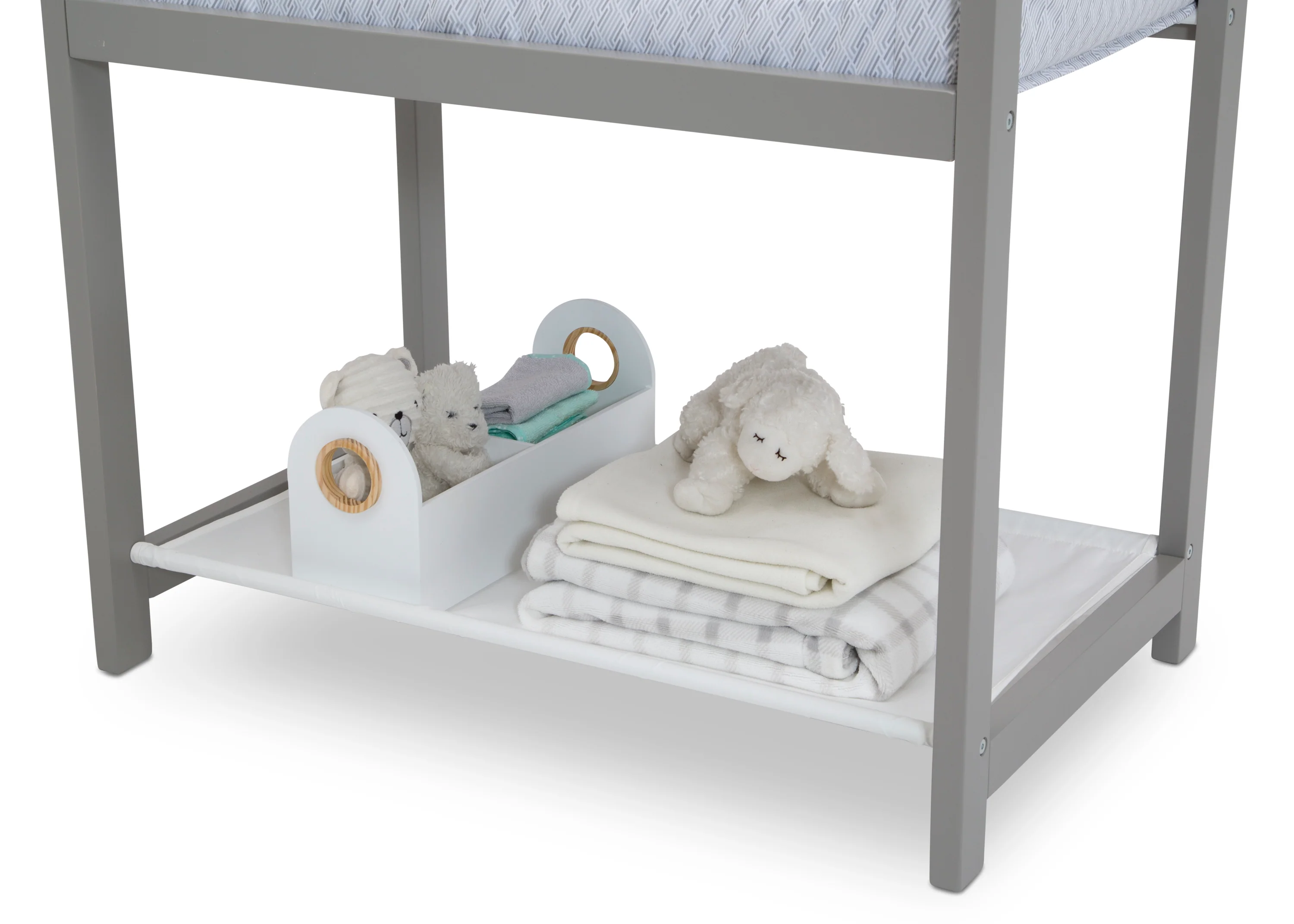 Classic Wood Bedside Bassinet Sleeper - Portable Crib with High-End Wood Frame - Image 5