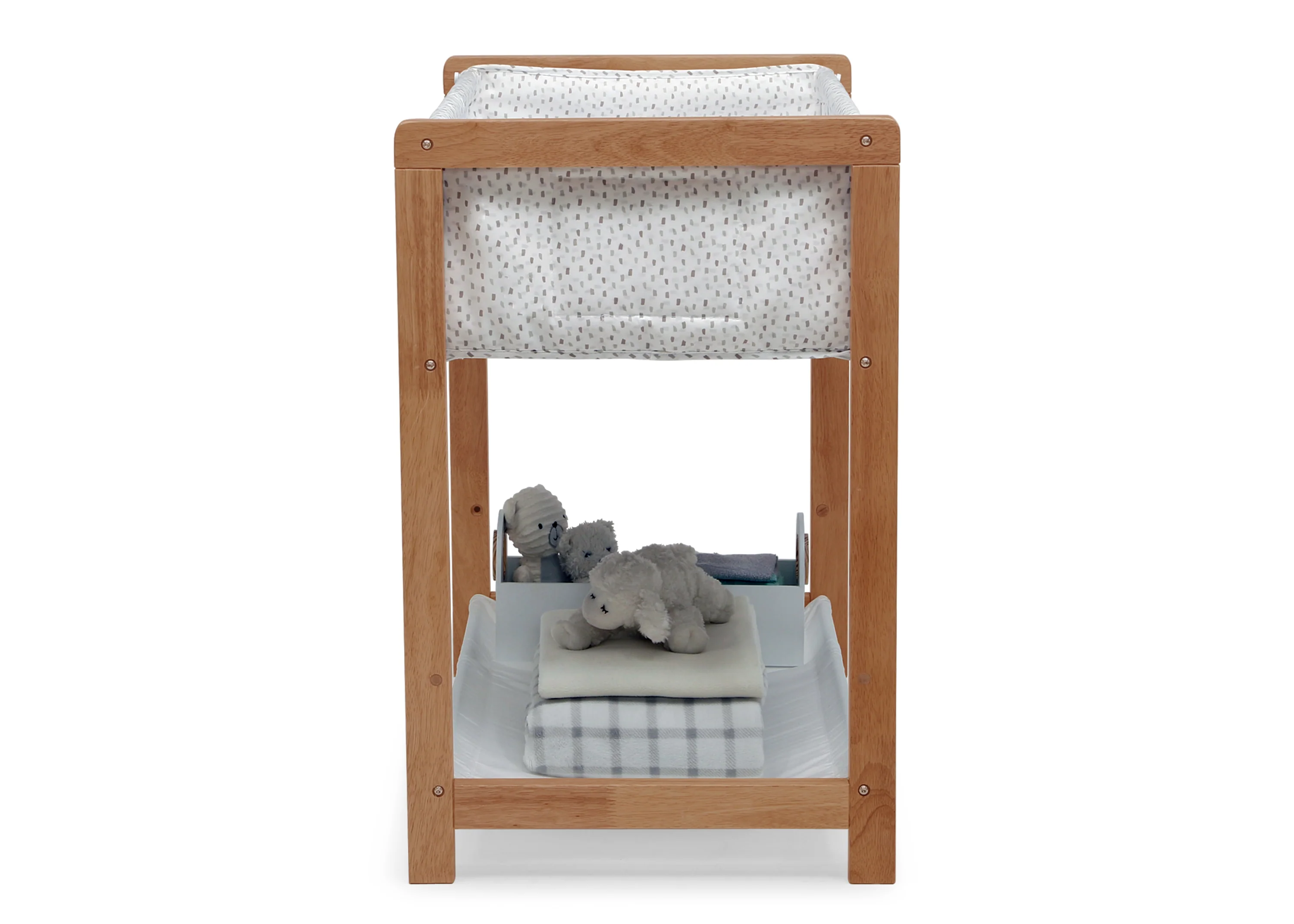 Classic Wood Bedside Bassinet Sleeper - Portable Crib with High-End Wood Frame - Image 9