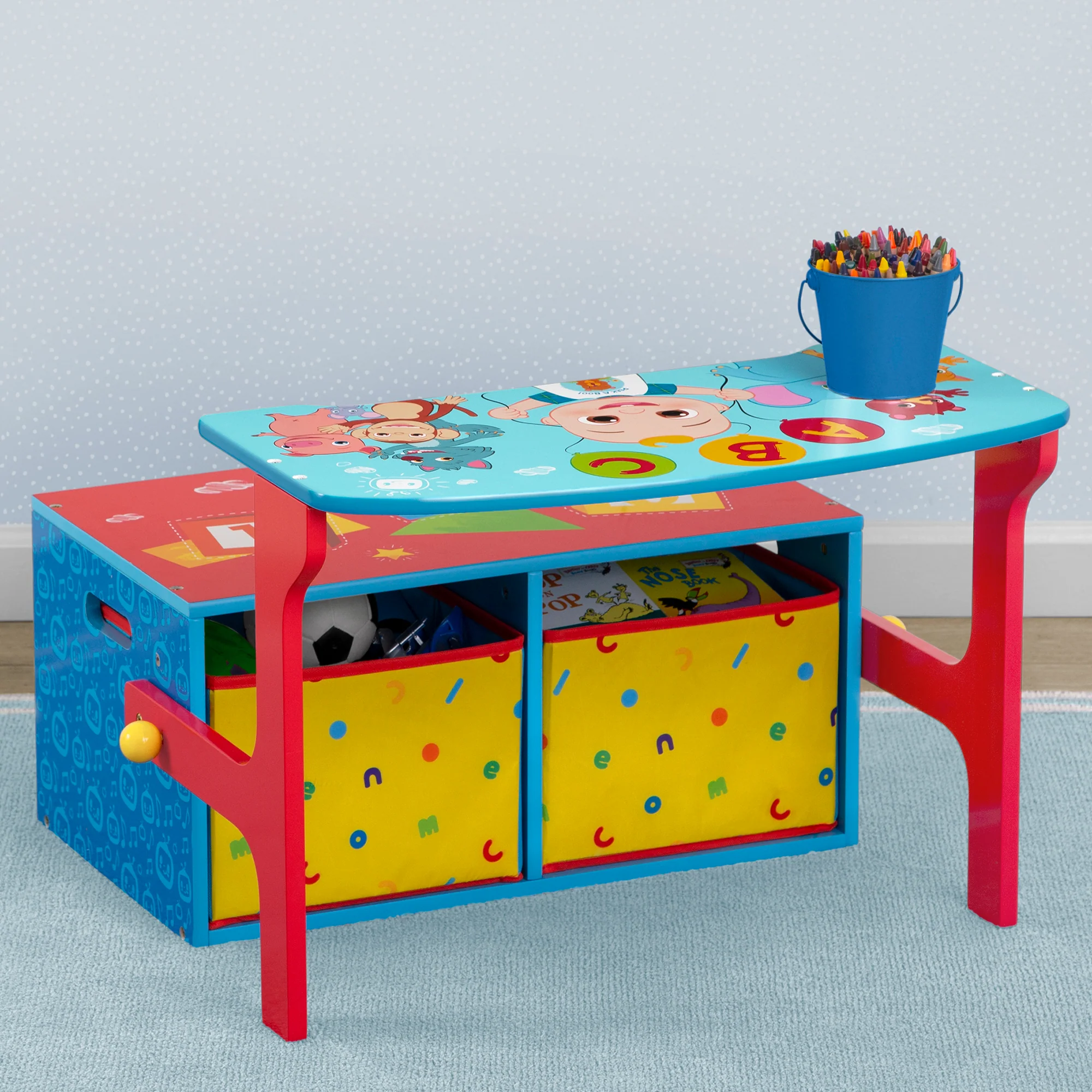 CoComelon 2-in-1 Activity Bench and Desk - Image 6