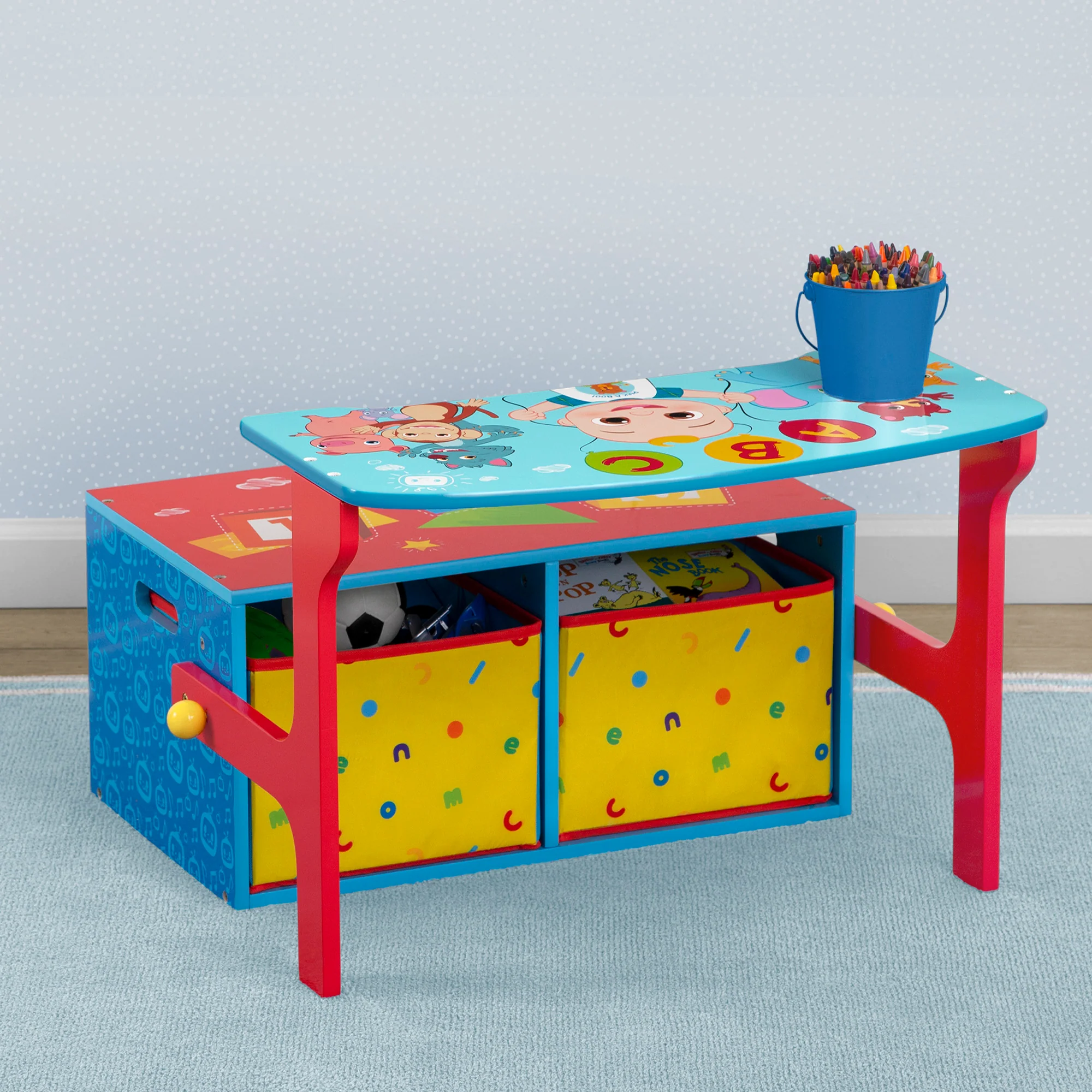 CoComelon 2-in-1 Activity Bench and Desk - Image 8