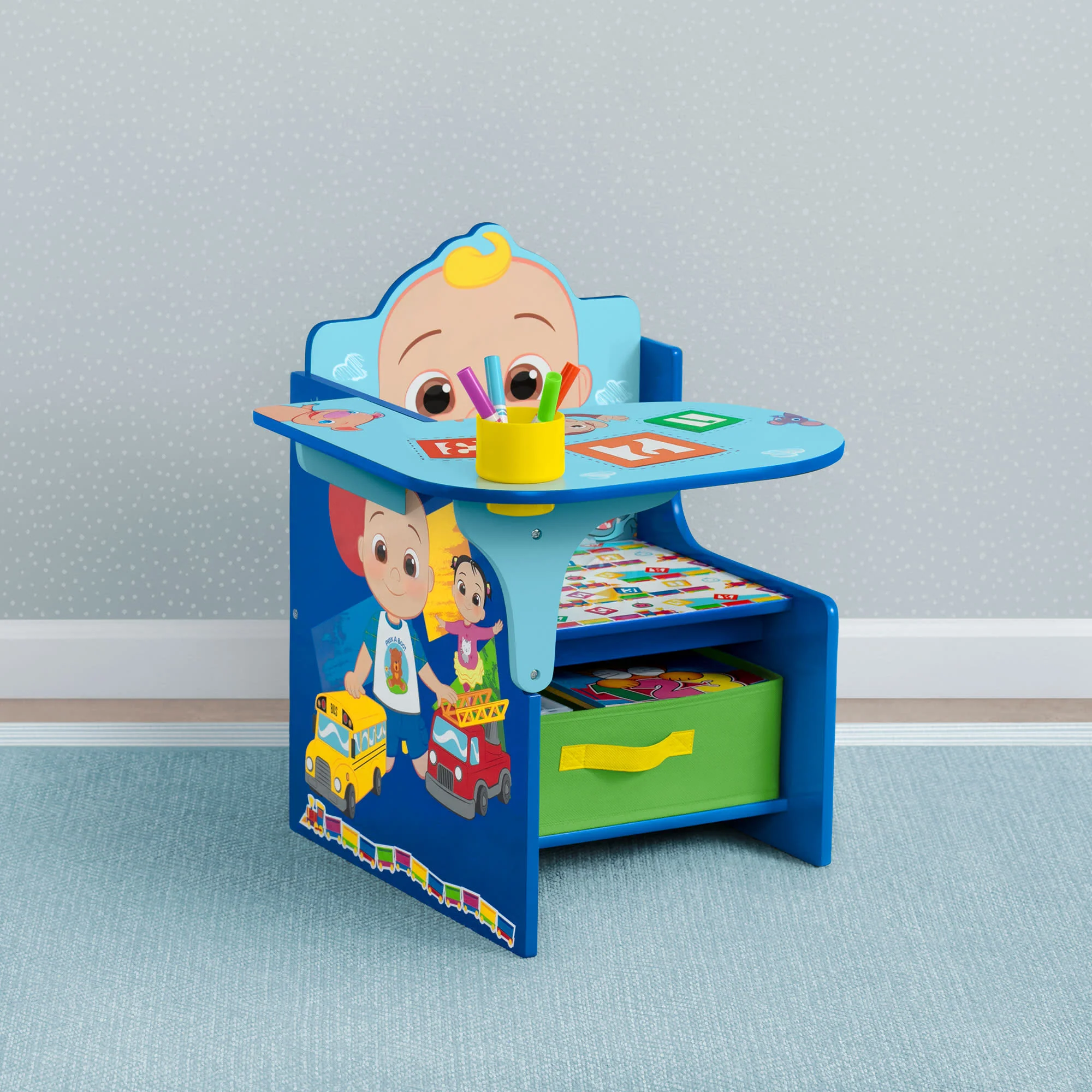 CoComelon Chair Desk with Storage Bin - Image 4