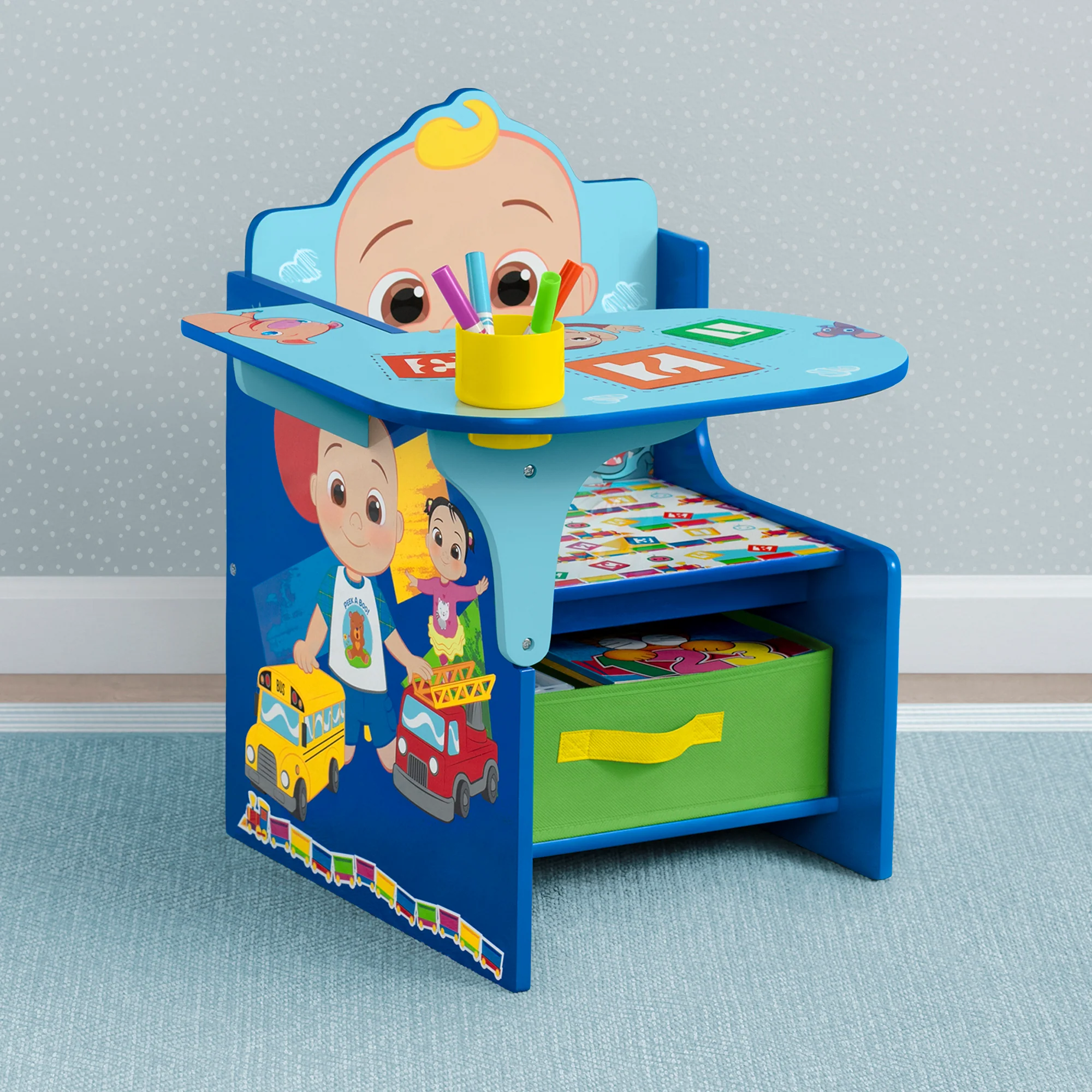 CoComelon Chair Desk with Storage Bin - Image 6