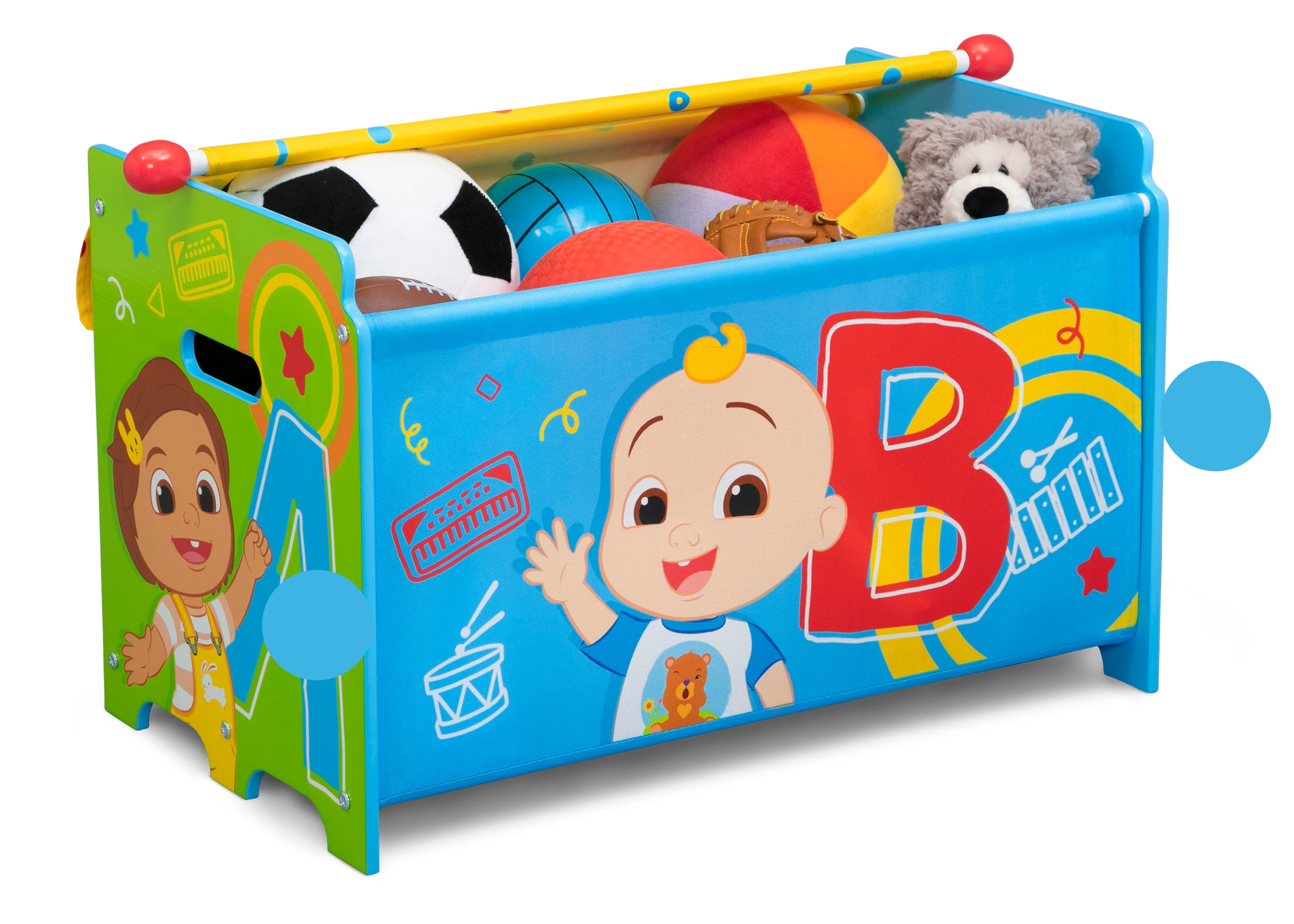 CoComelon Toy Box with Retractable Fabric Top - Image 2