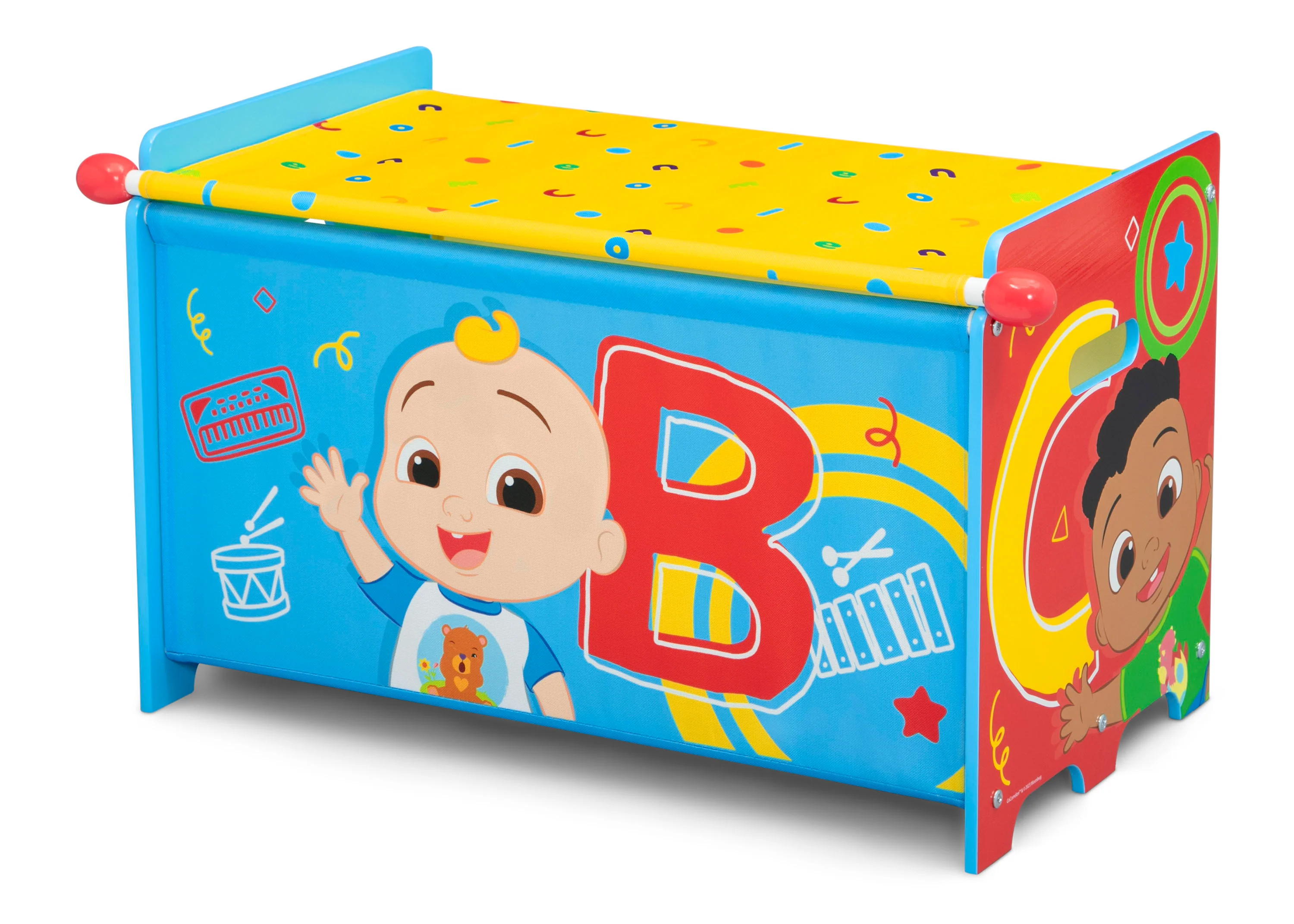 CoComelon Toy Box with Retractable Fabric Top - Image 3