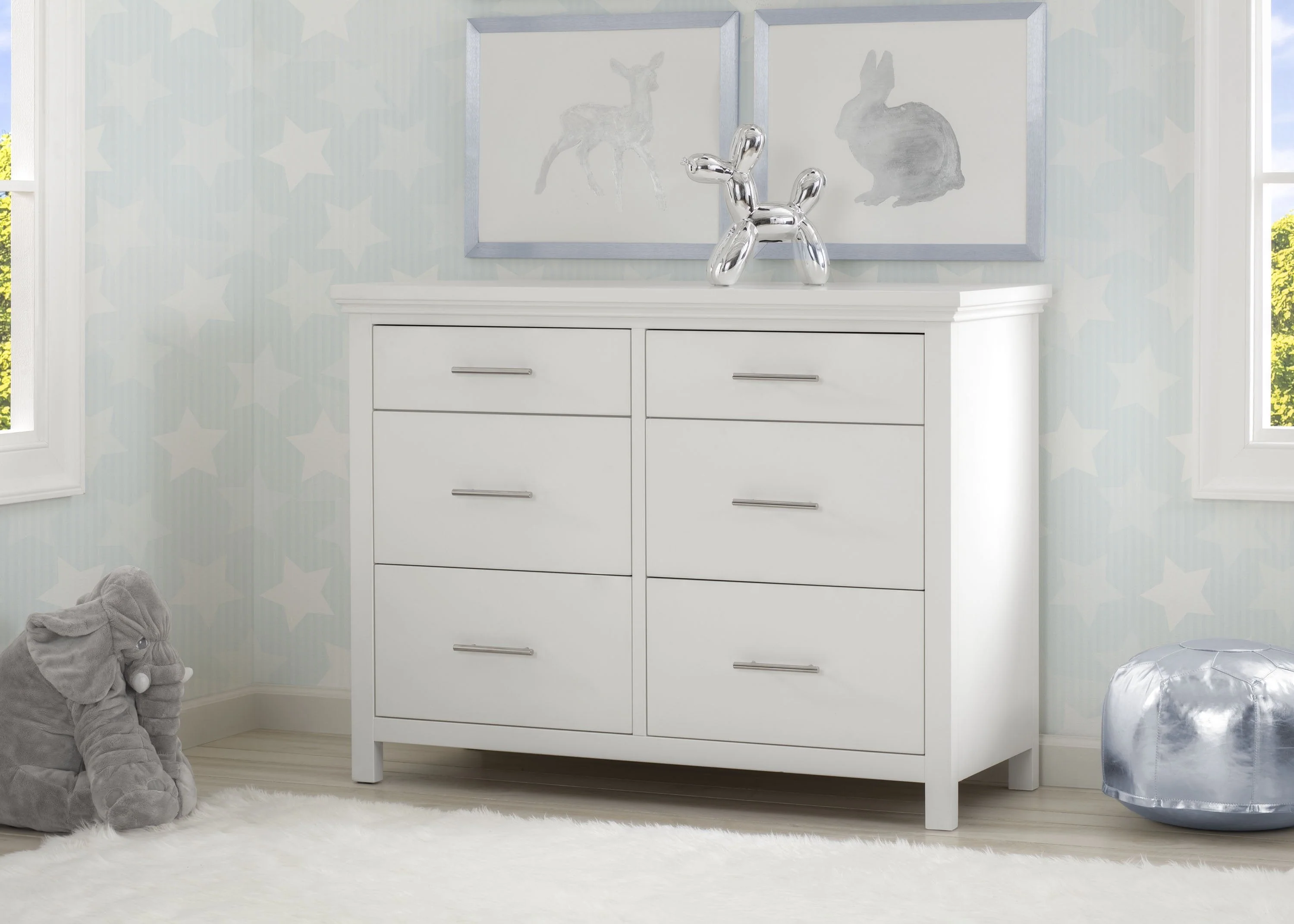 Avery 6 Drawer Dresser with Changing Top - Image 2