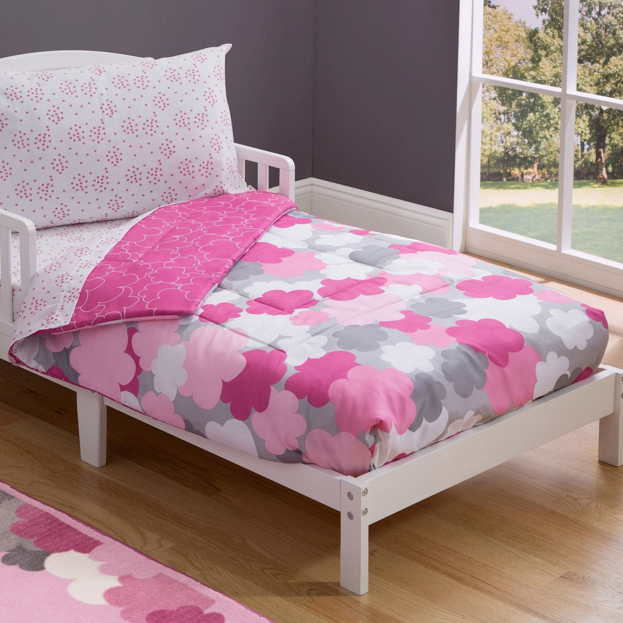 Girls 4-Piece Toddler Bedding Set - Image 3