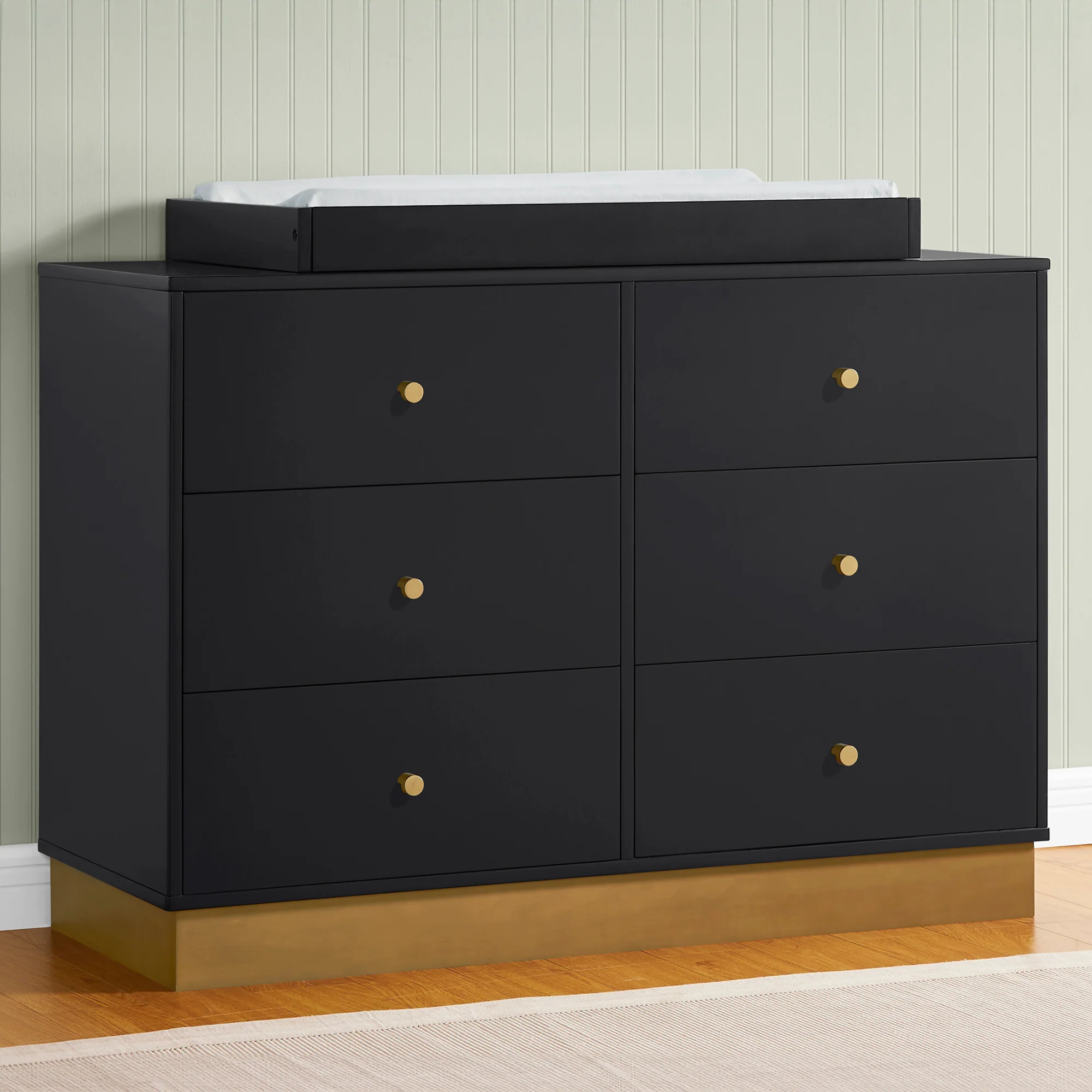 James 6 Drawer Dresser with Changing Top and Interlocking Drawers - Image 16