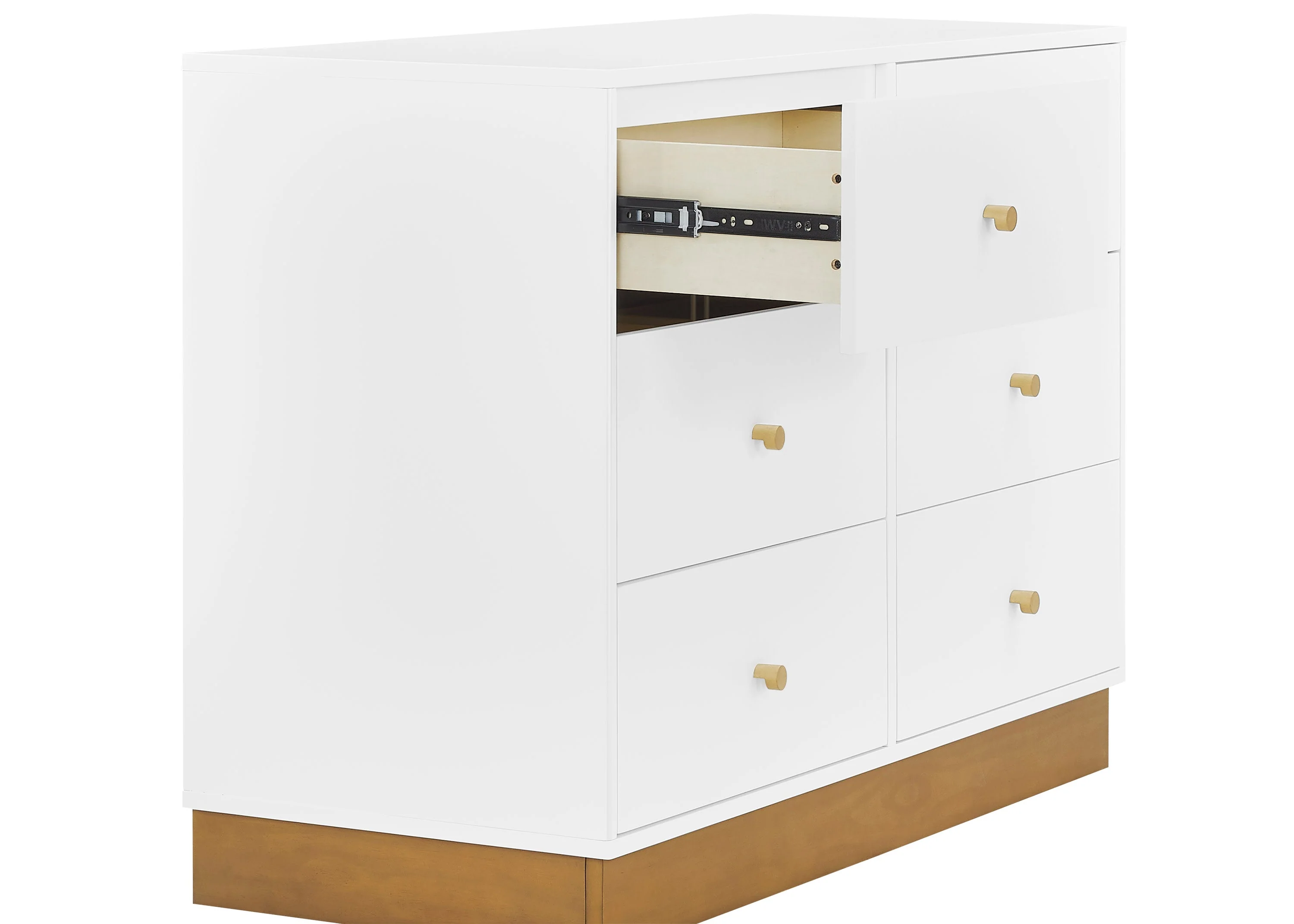 James 6 Drawer Dresser with Changing Top and Interlocking Drawers - Image 9