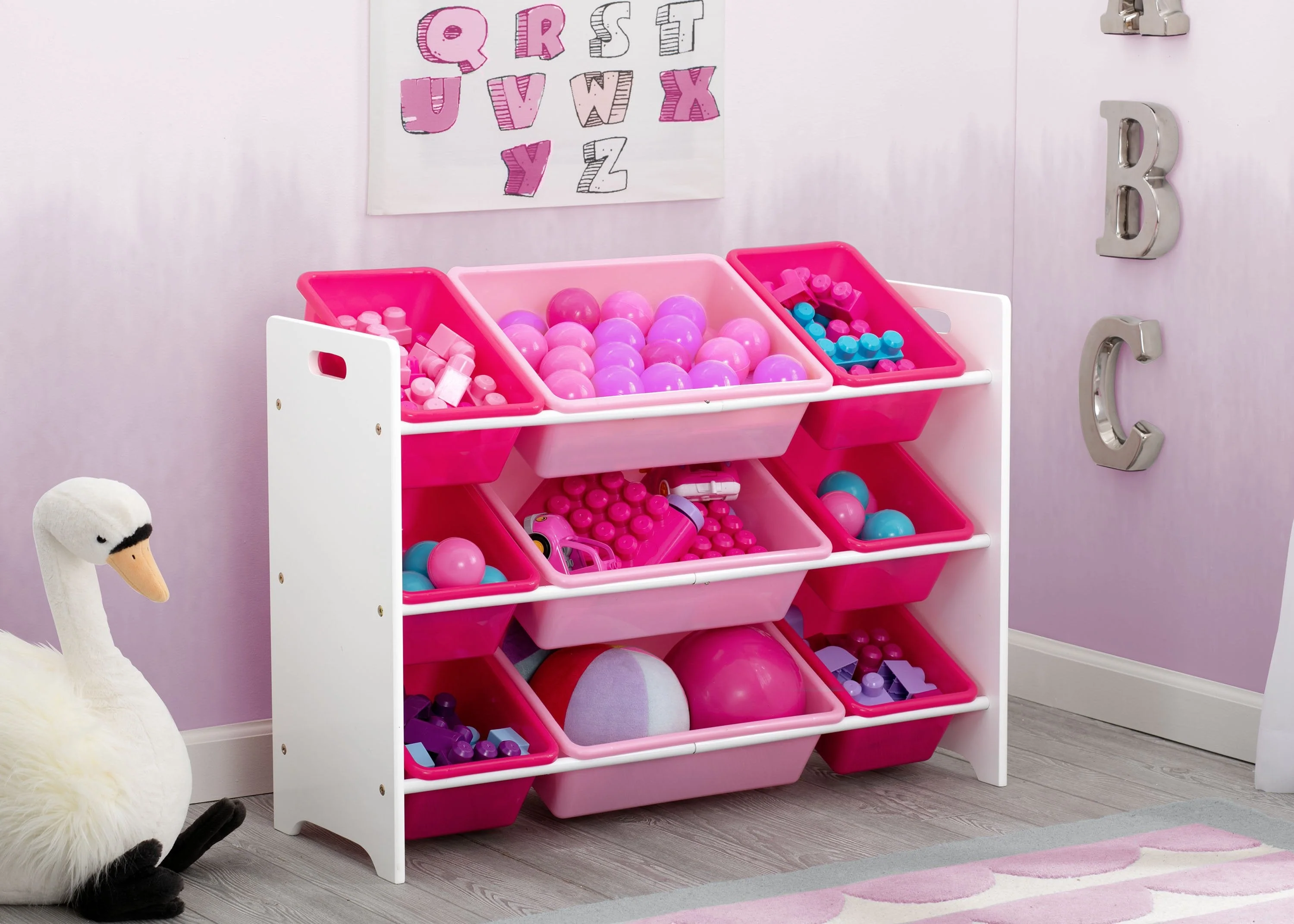 MySize 9 Bin Plastic Toy Organizer - Image 9