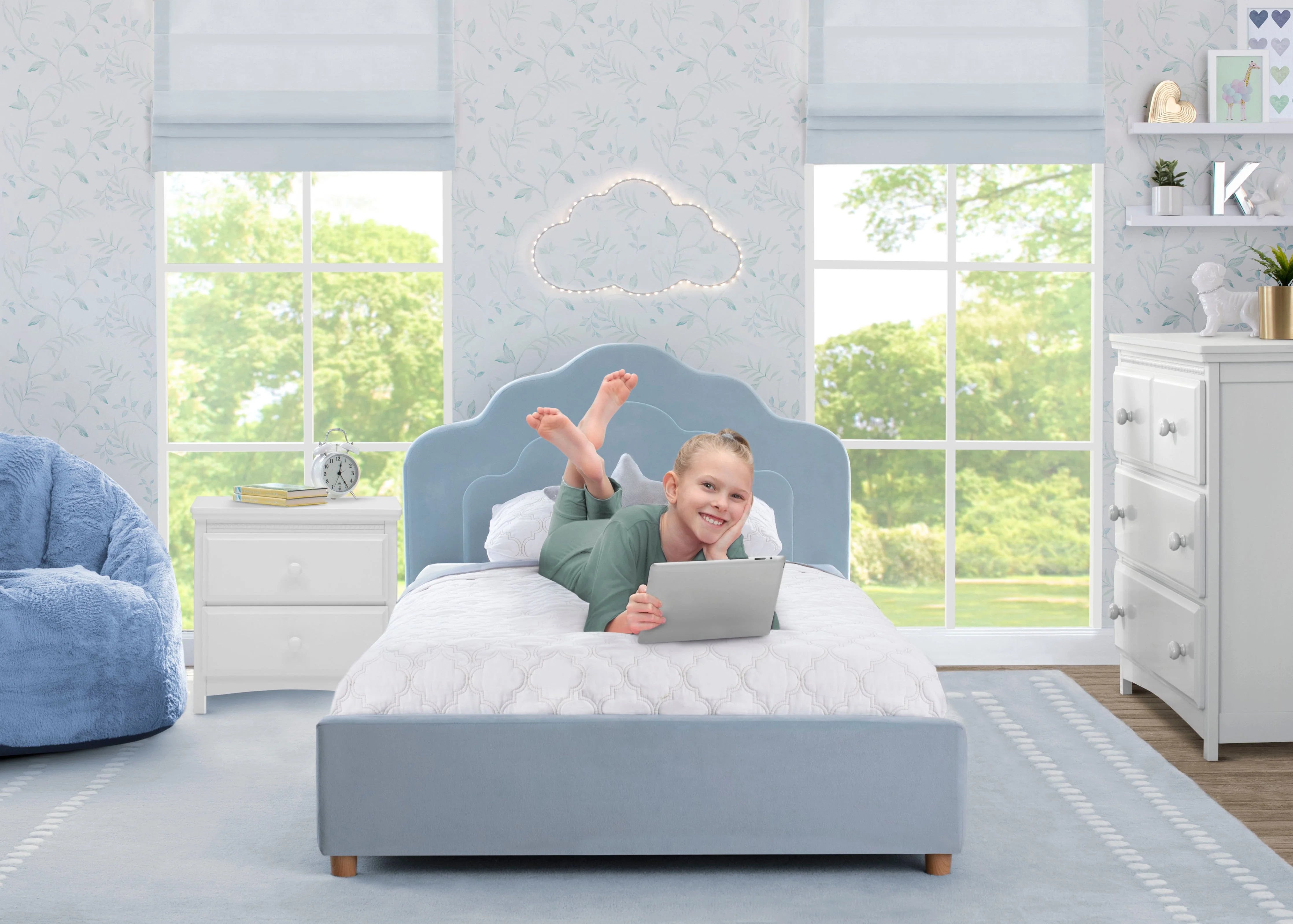 Upholstered Twin Bed - Image 5