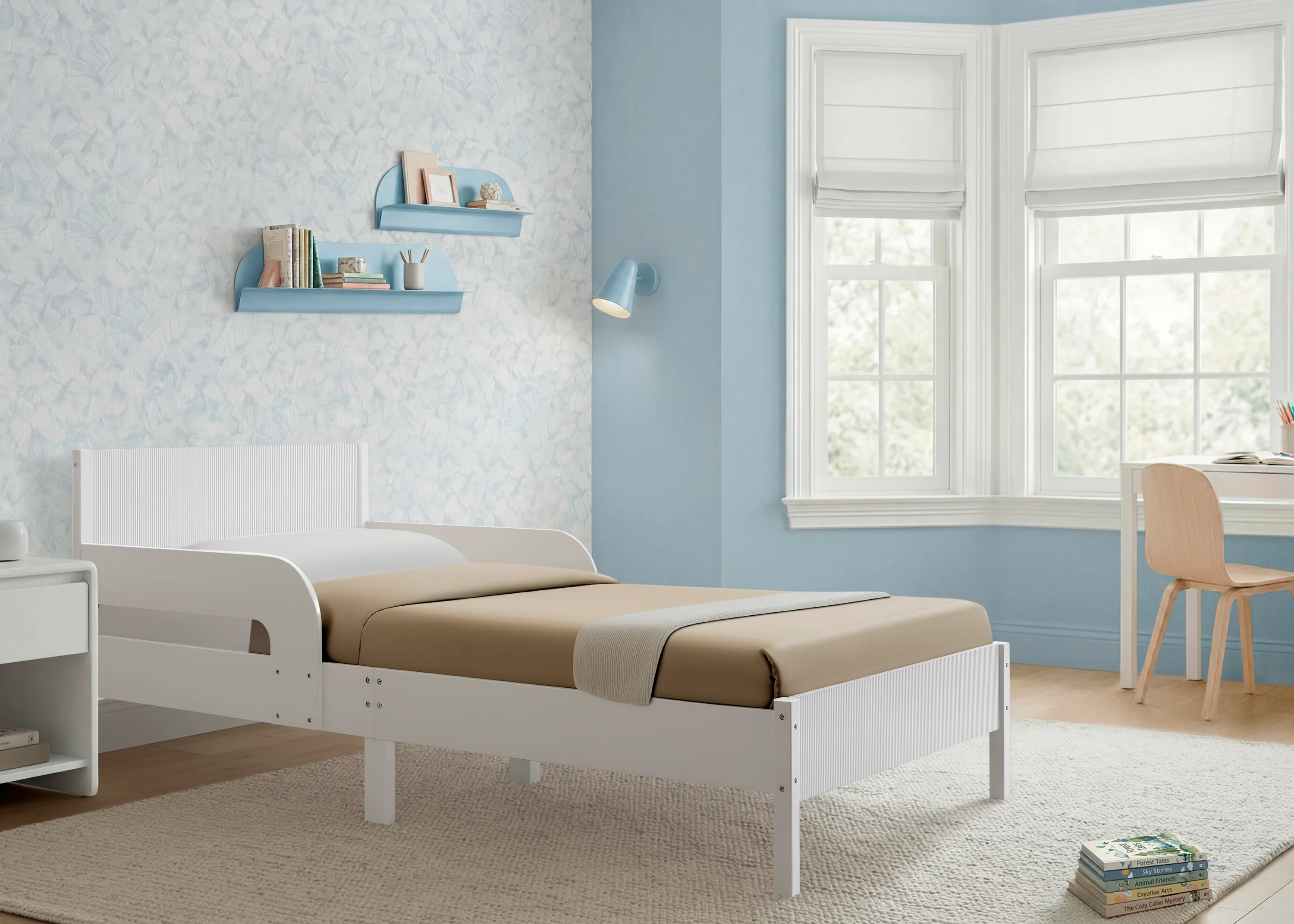 Cora Wood Twin Bed with Removable Guardrails - Image 15