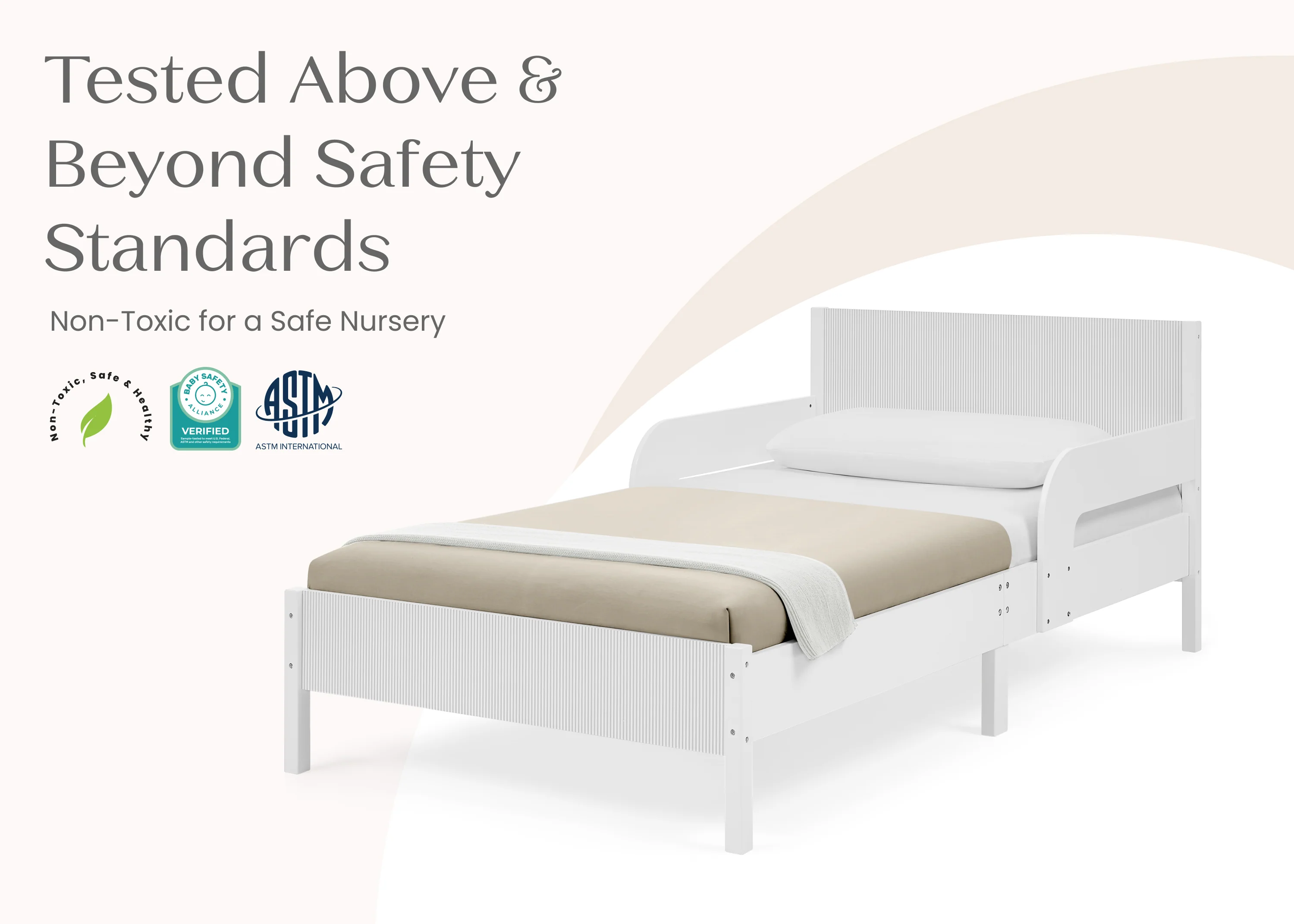Cora Wood Twin Bed with Removable Guardrails - Image 21