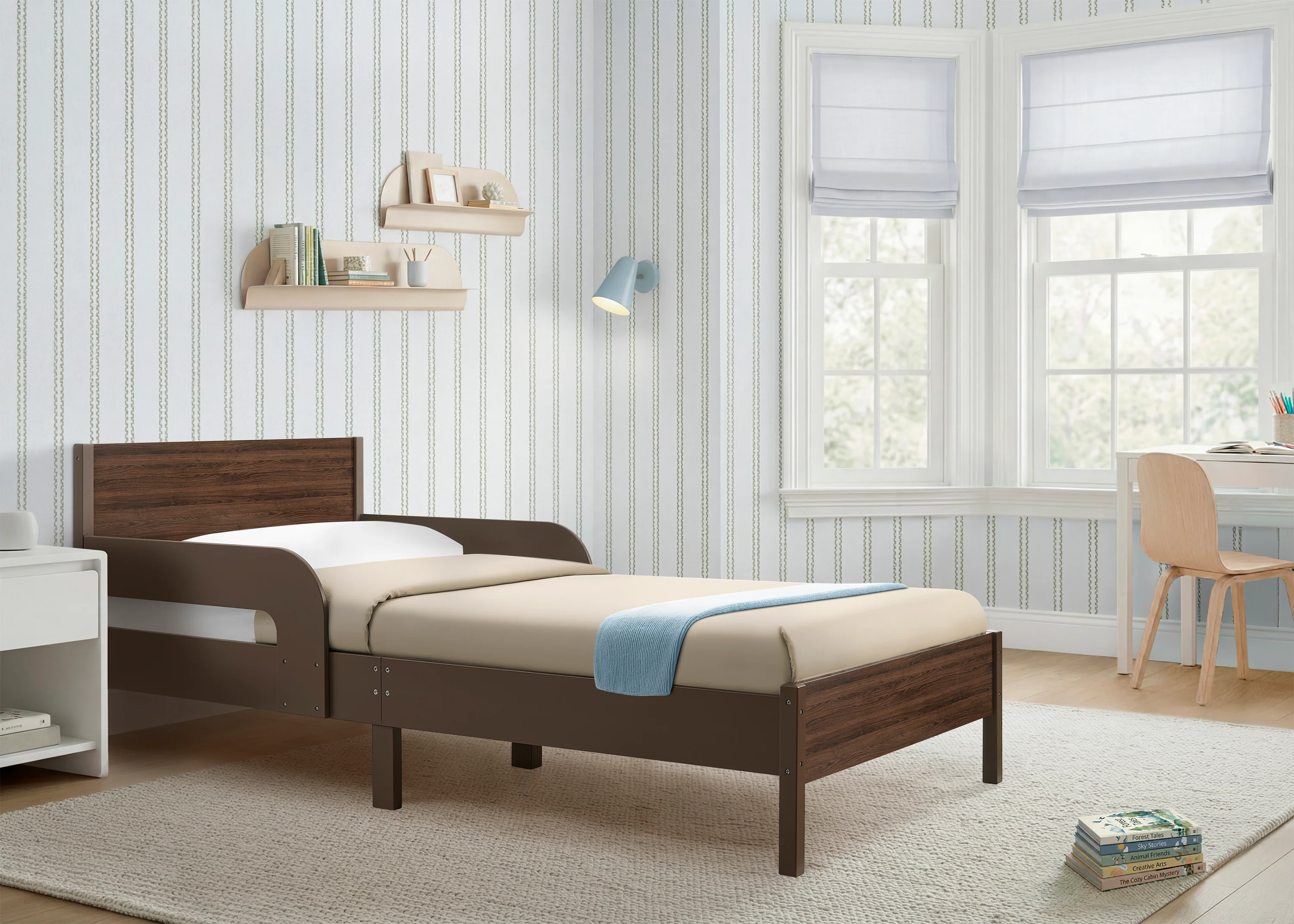 Cora Wood Twin Bed with Removable Guardrails - Image 41