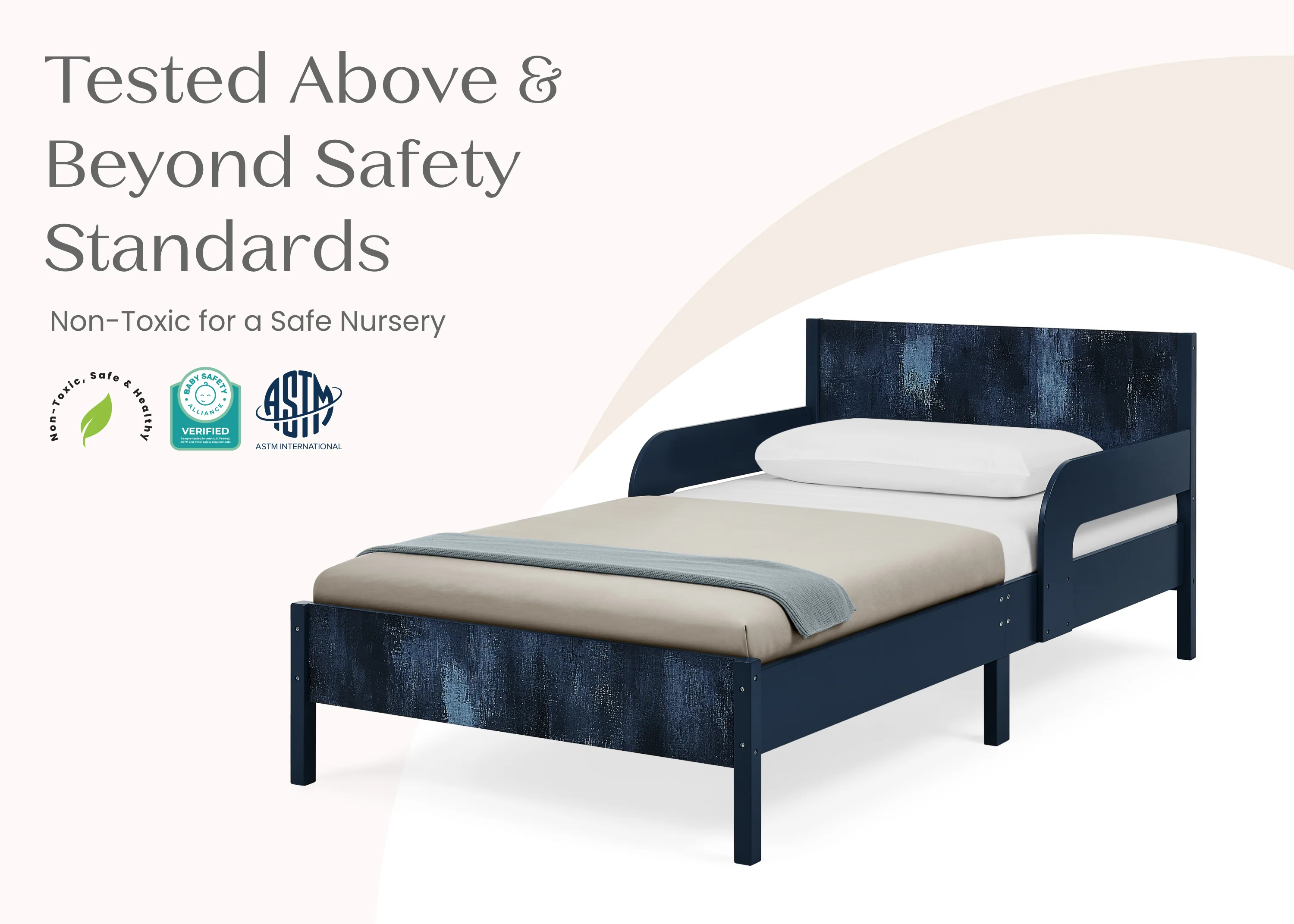 Cora Wood Twin Bed with Removable Guardrails - Image 60