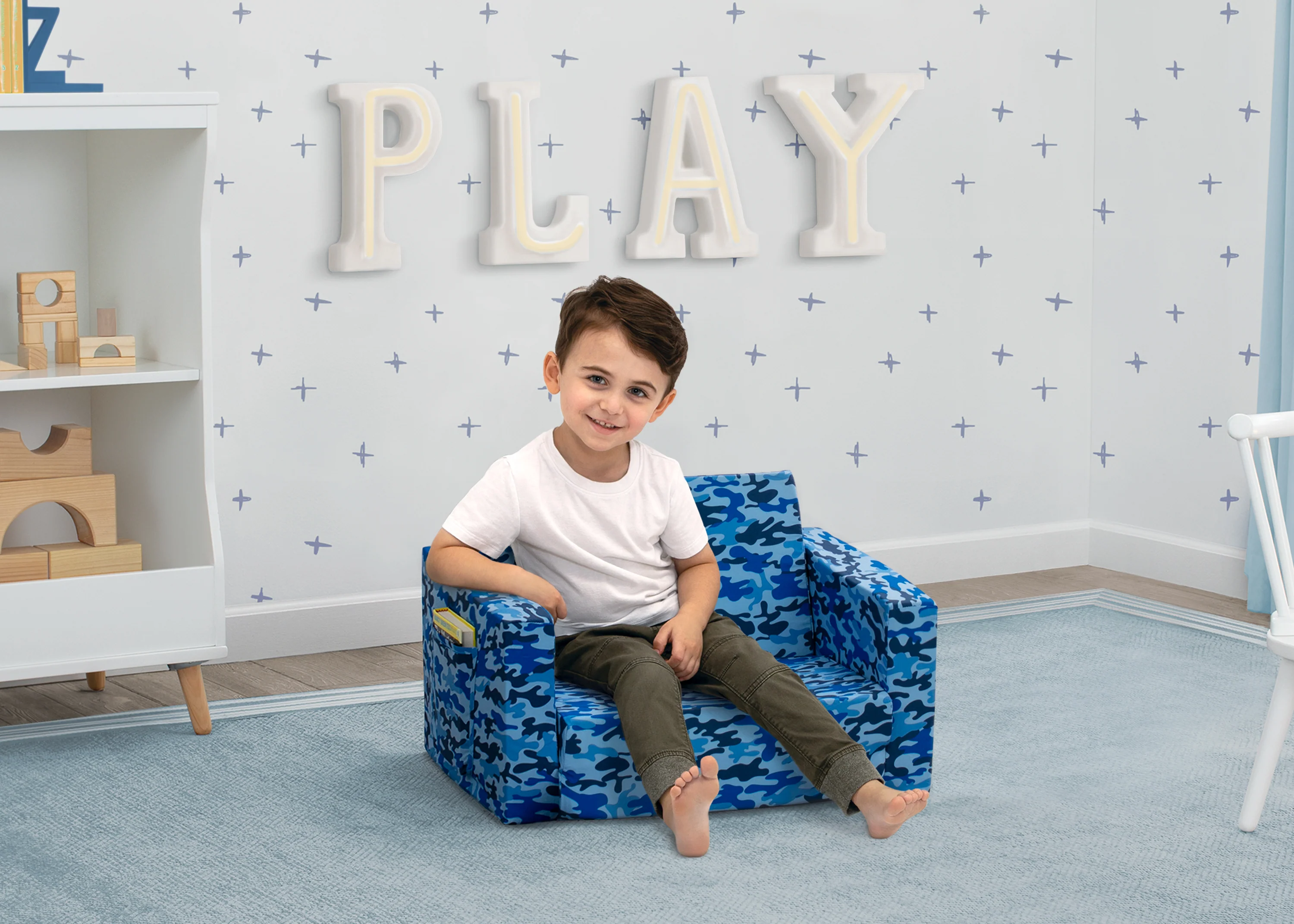 Cozee Flip-Out Chair - 2-in-1 Convertible Chair to Lounger for Kids - Image 10
