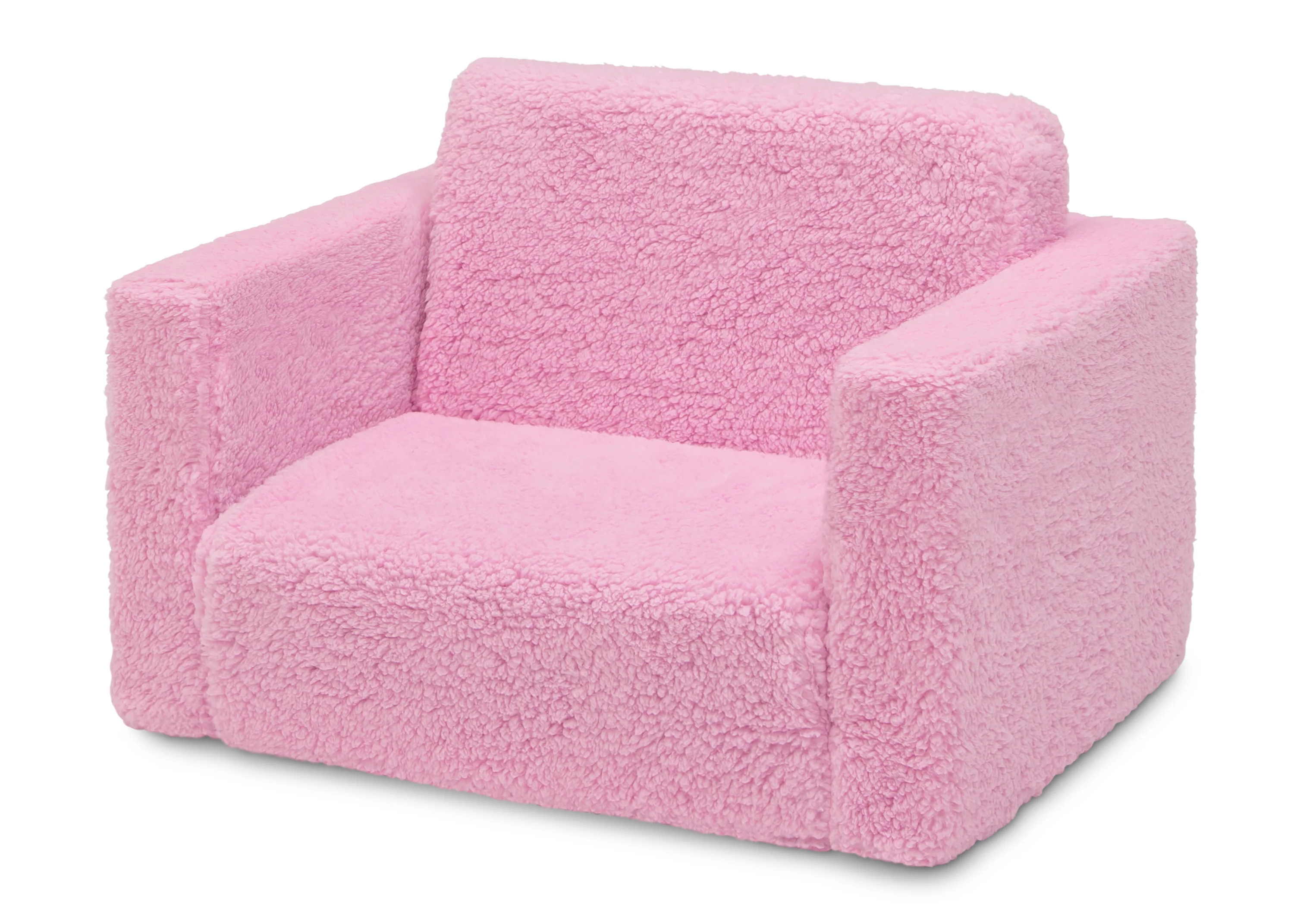Cozee Flip-Out Sherpa 2-in-1 Convertible Chair to Lounger for Kids - Image 10