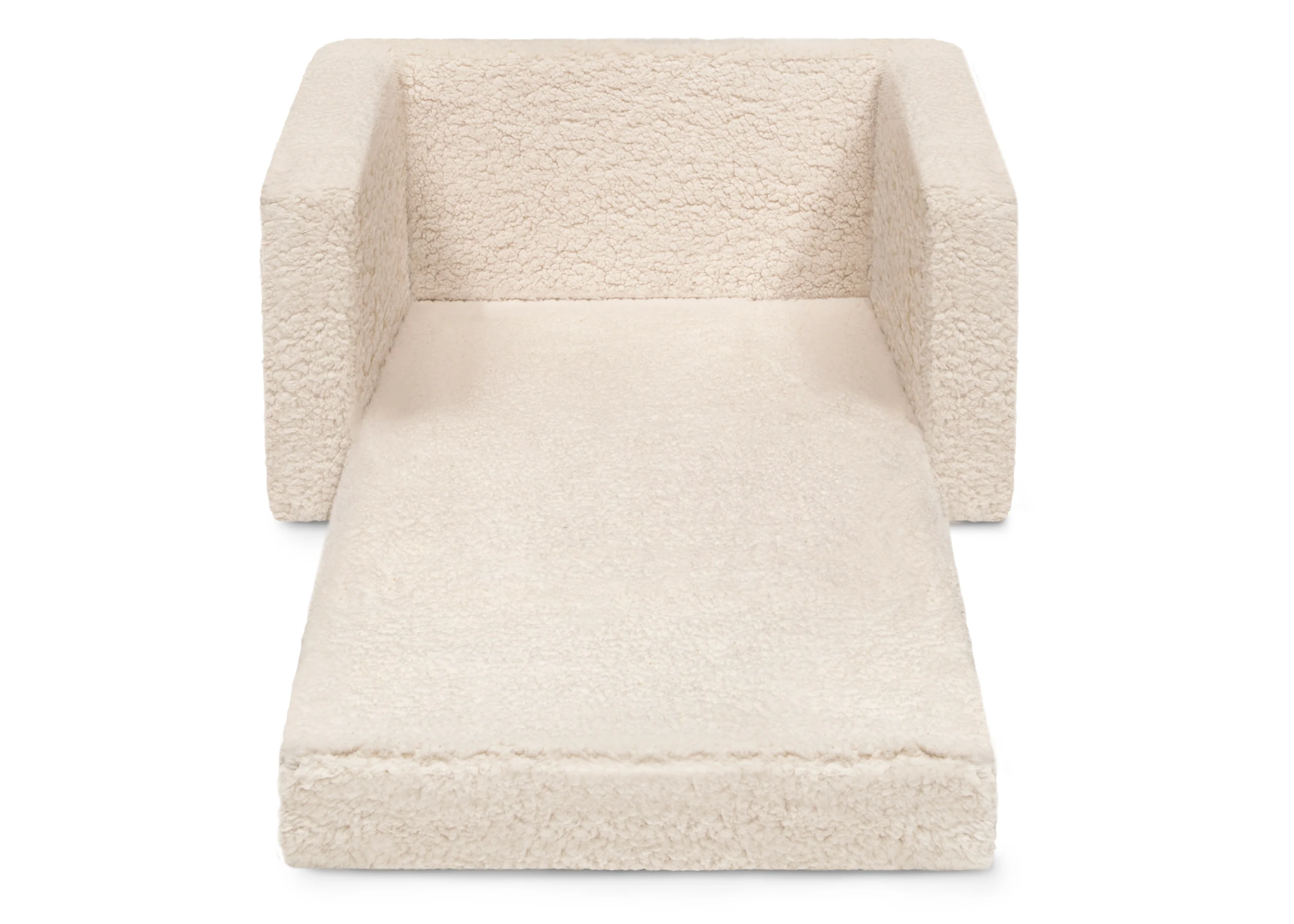 Cozee Flip-Out Sherpa 2-in-1 Convertible Chair to Lounger for Kids - Image 17