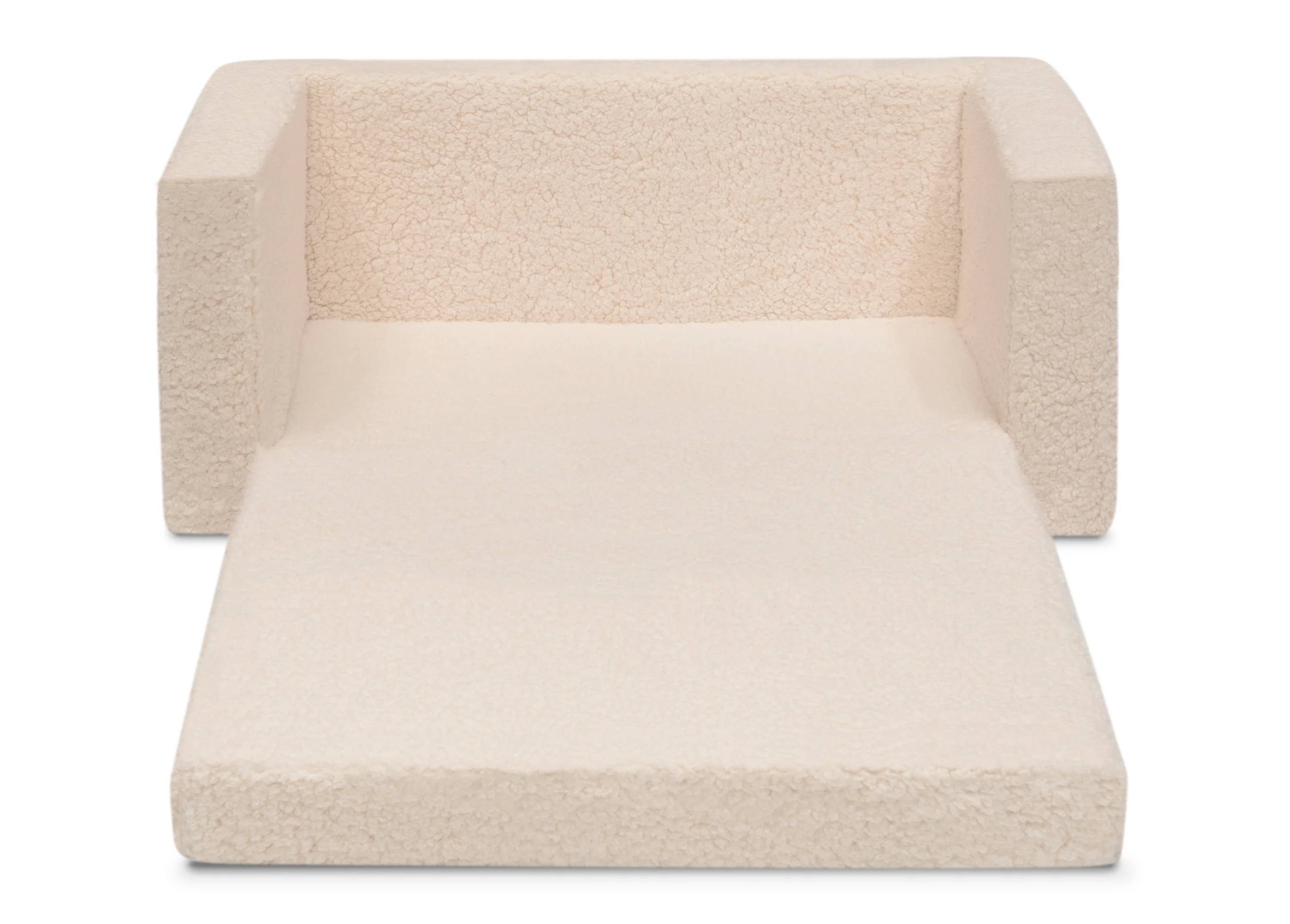 Cozee Flip-Out Sherpa 2-in-1 Convertible Sofa to Lounger for Kids - Image 15