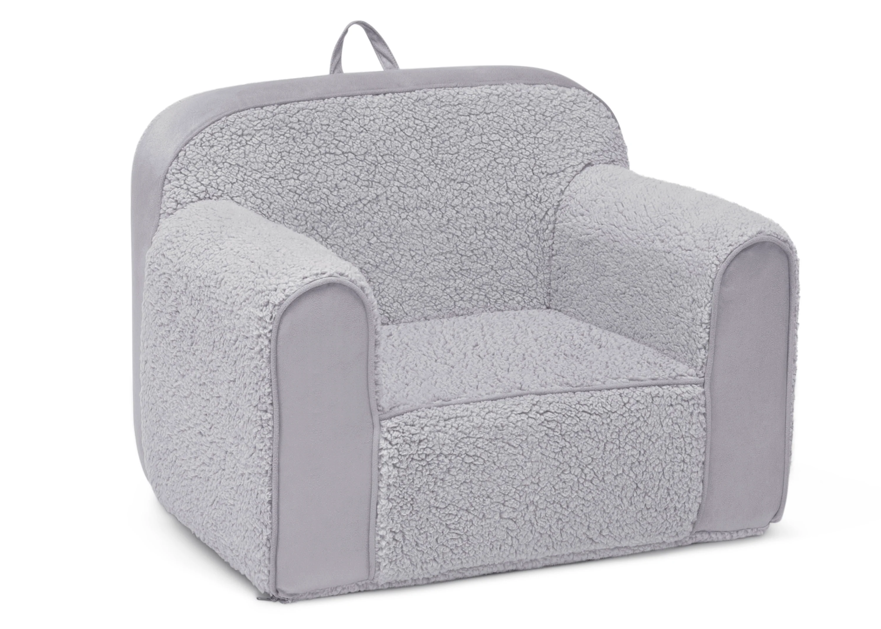Cozee Sherpa and Suede Chair for Kids - Image 3