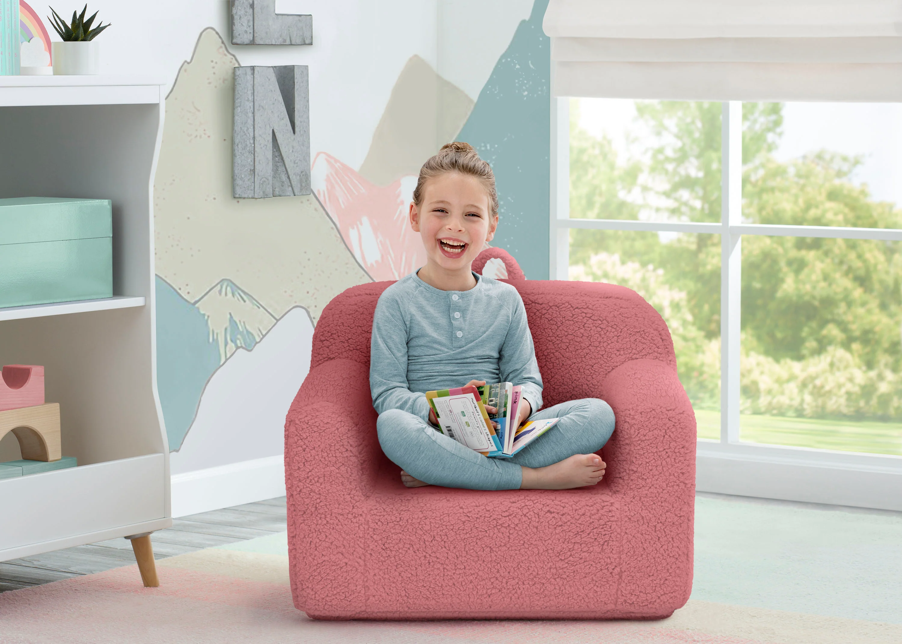 Cozee Sherpa Chair for Kids - Image 15