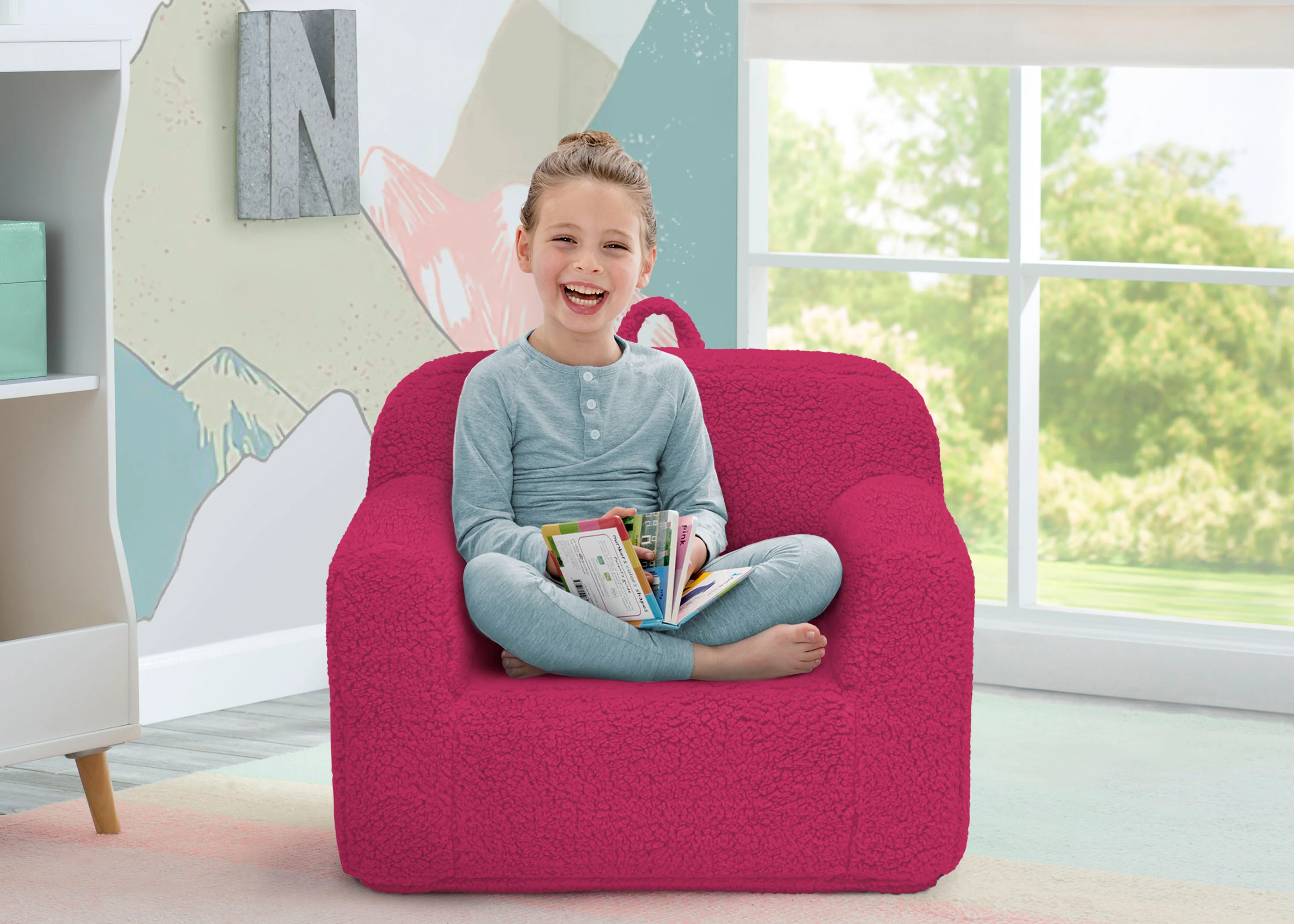 Cozee Sherpa Chair for Kids - Image 25