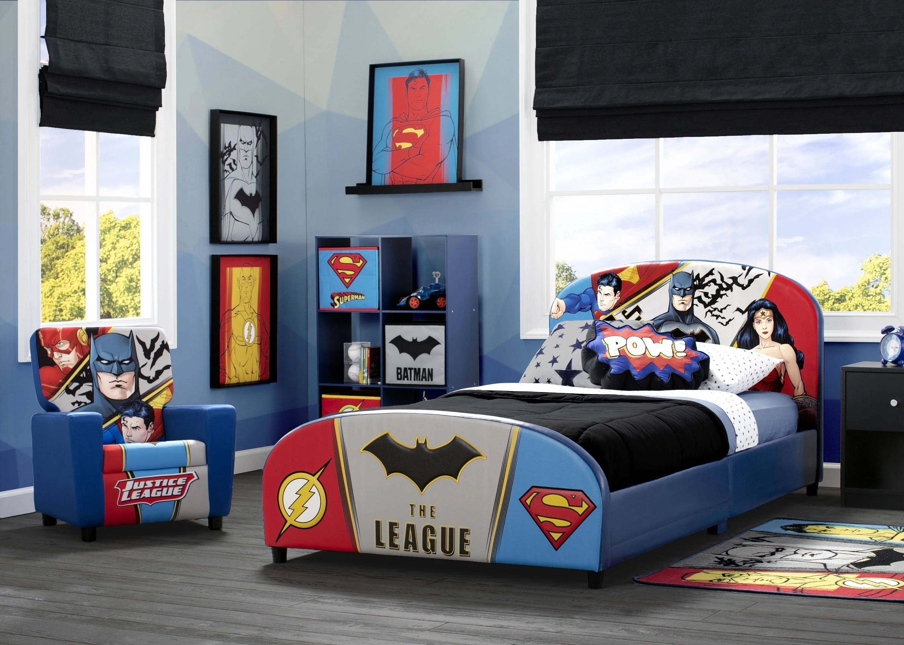 DC Comics Justice League Upholstered Twin Bed - Image 2