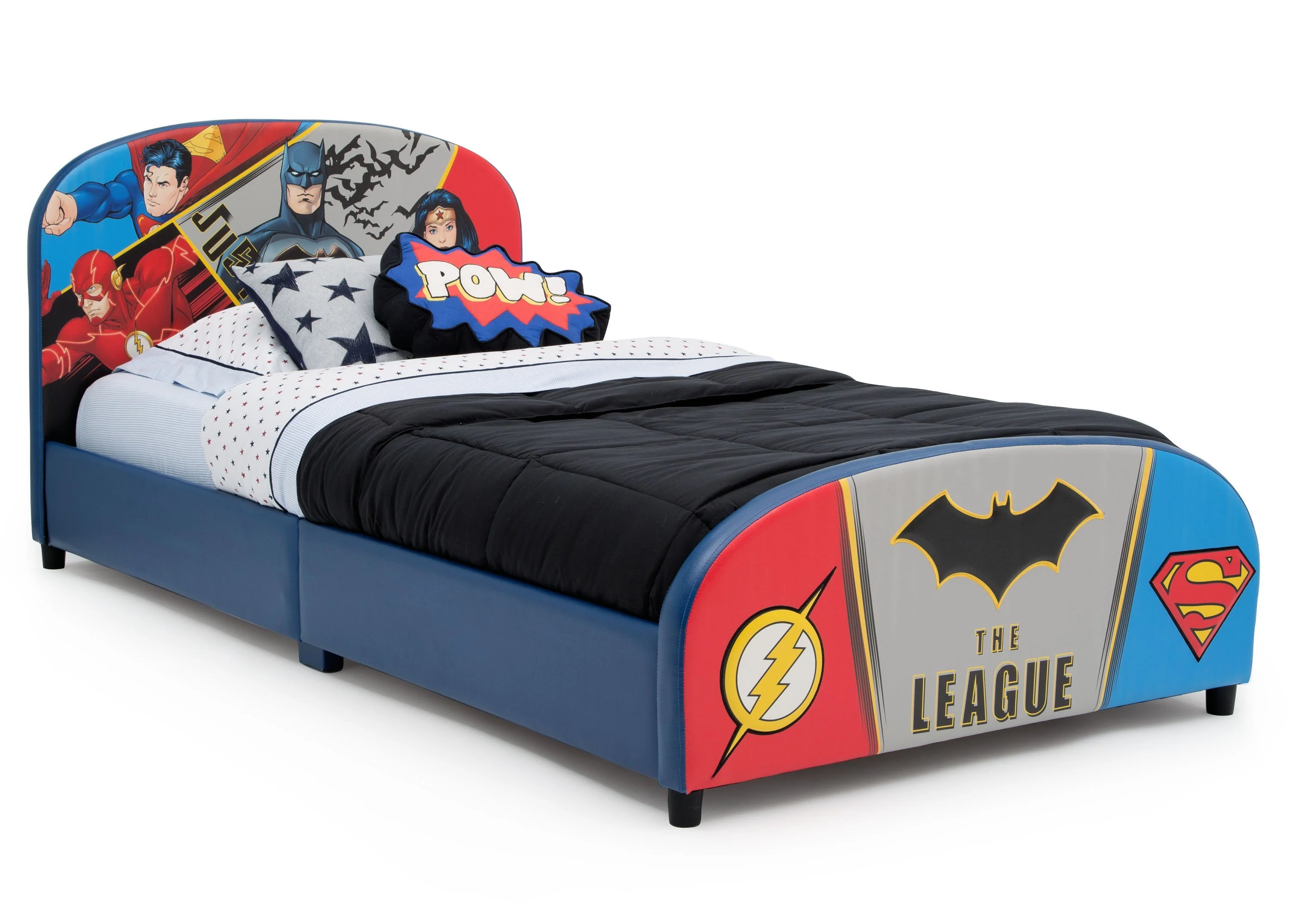 DC Comics Justice League Upholstered Twin Bed - Image 4