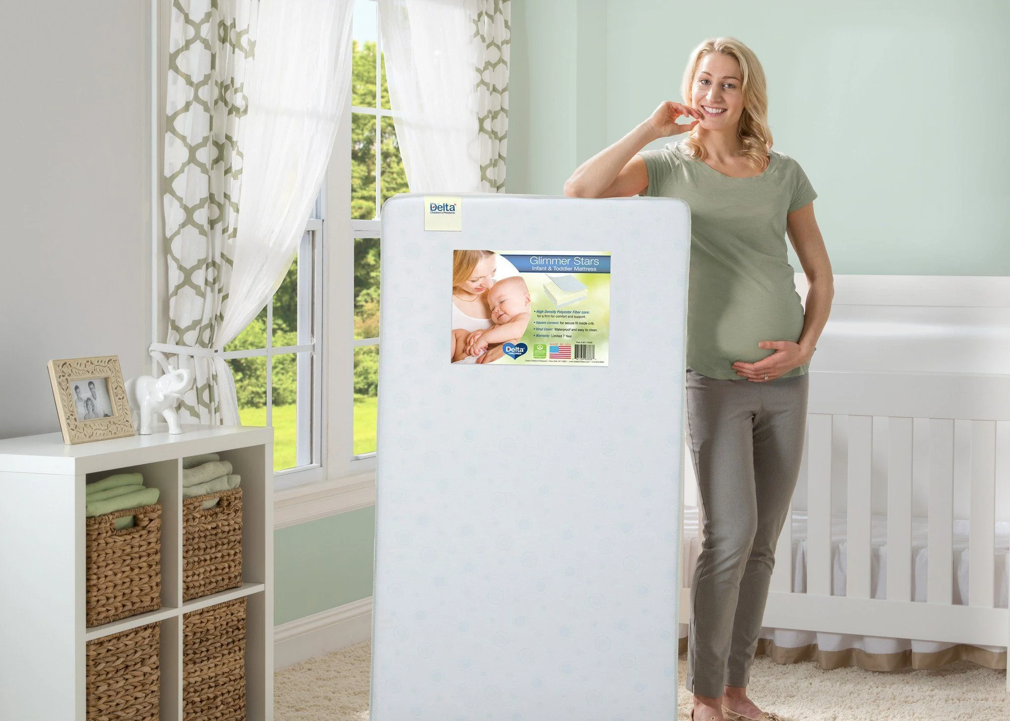Glimmer Stars Crib & Toddler Mattress - Image 4