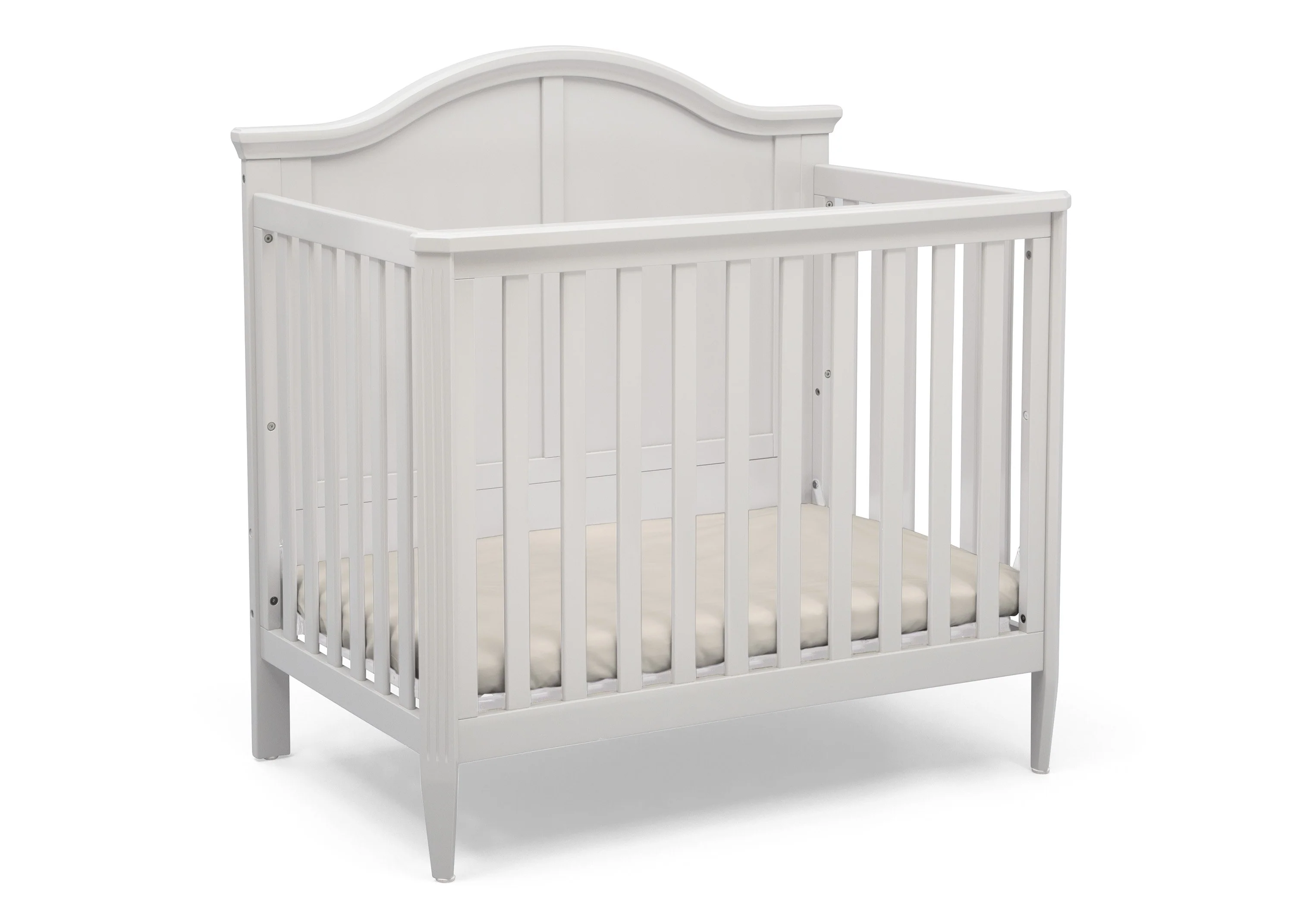 Parker Mini Convertible Baby Crib with Mattress and 2 Sheets - Image 4