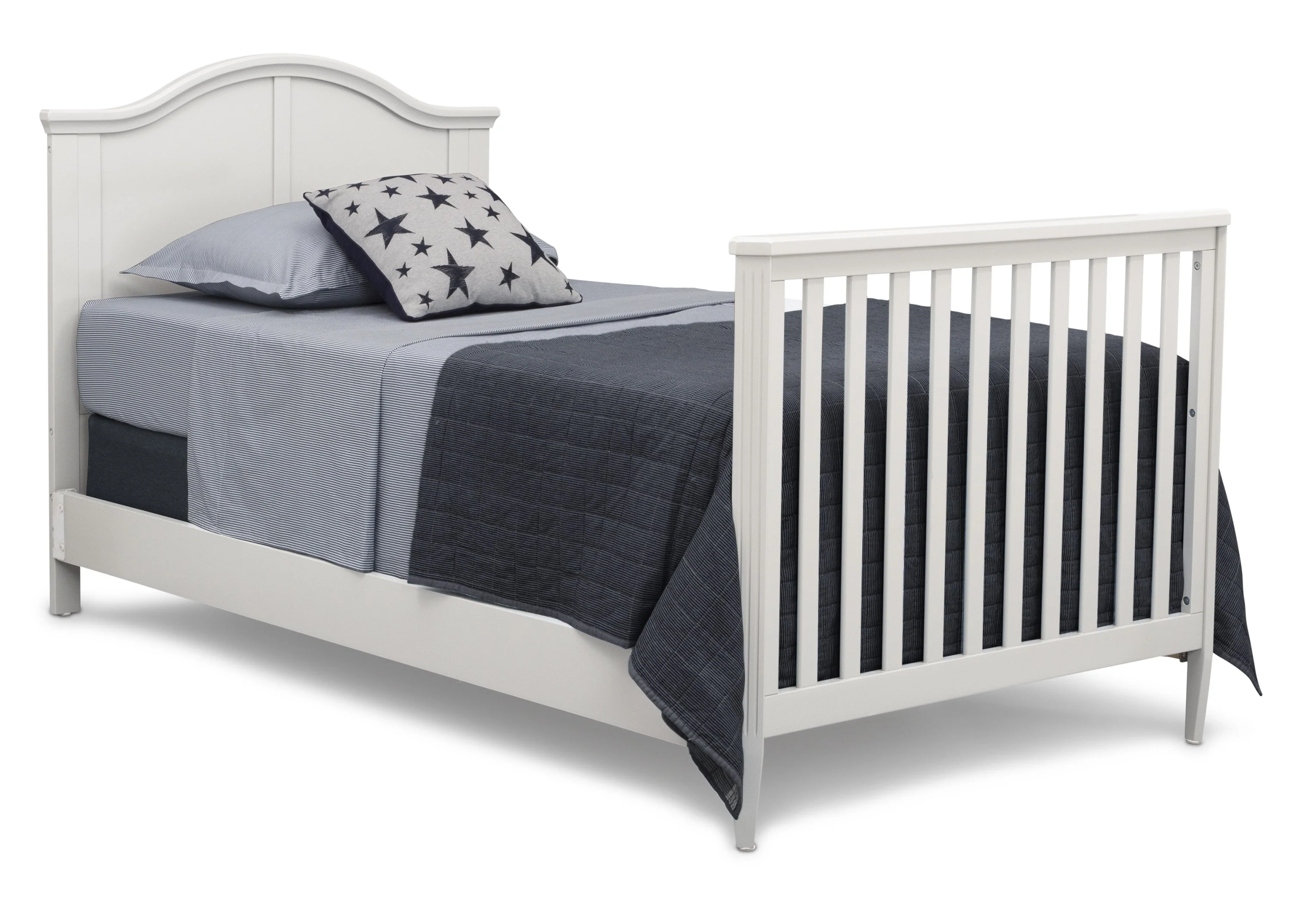 Parker Mini Convertible Baby Crib with Mattress and 2 Sheets - Image 6