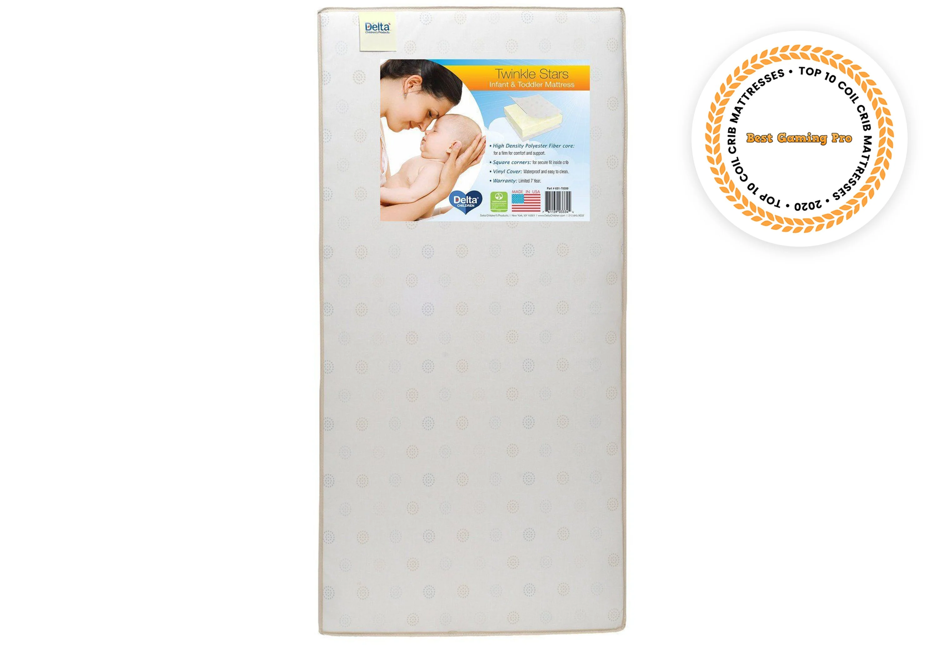 Twinkle Stars Crib & Toddler Mattress - Image 3