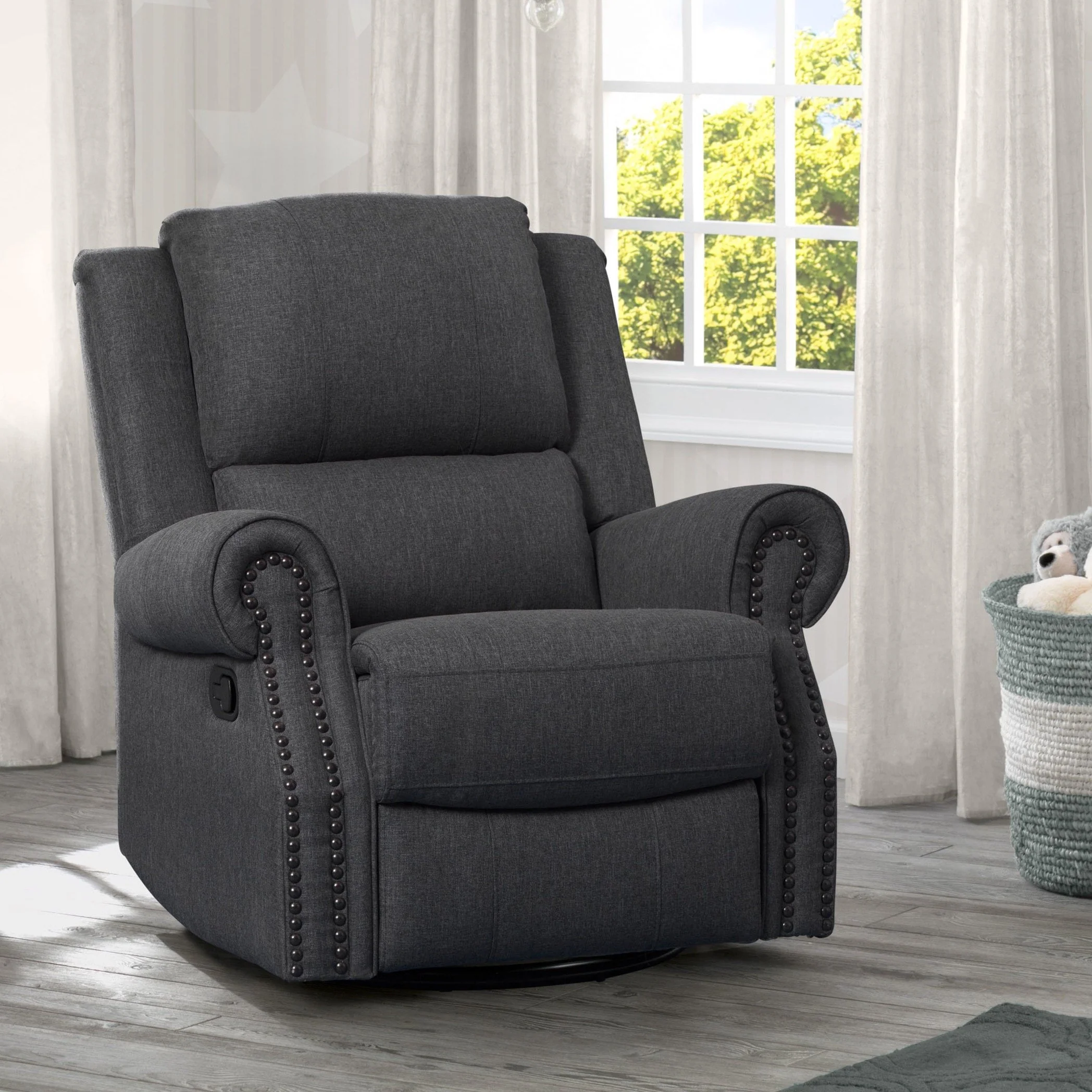 Dexter Nursery Recliner Swivel Glider Chair - Image 18