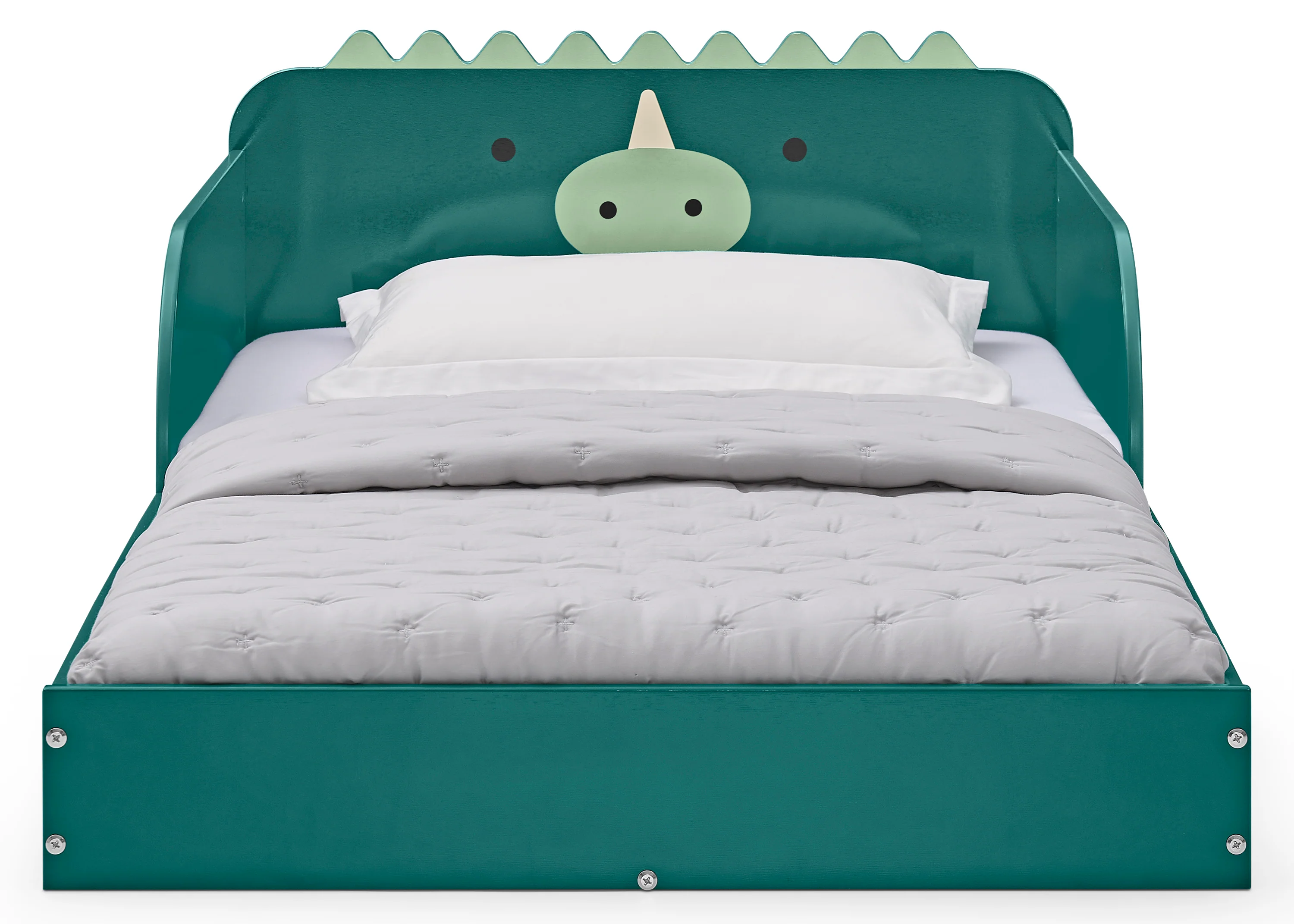 Dino Wood Floor Toddler Bed with Reusable Stickers - Image 8
