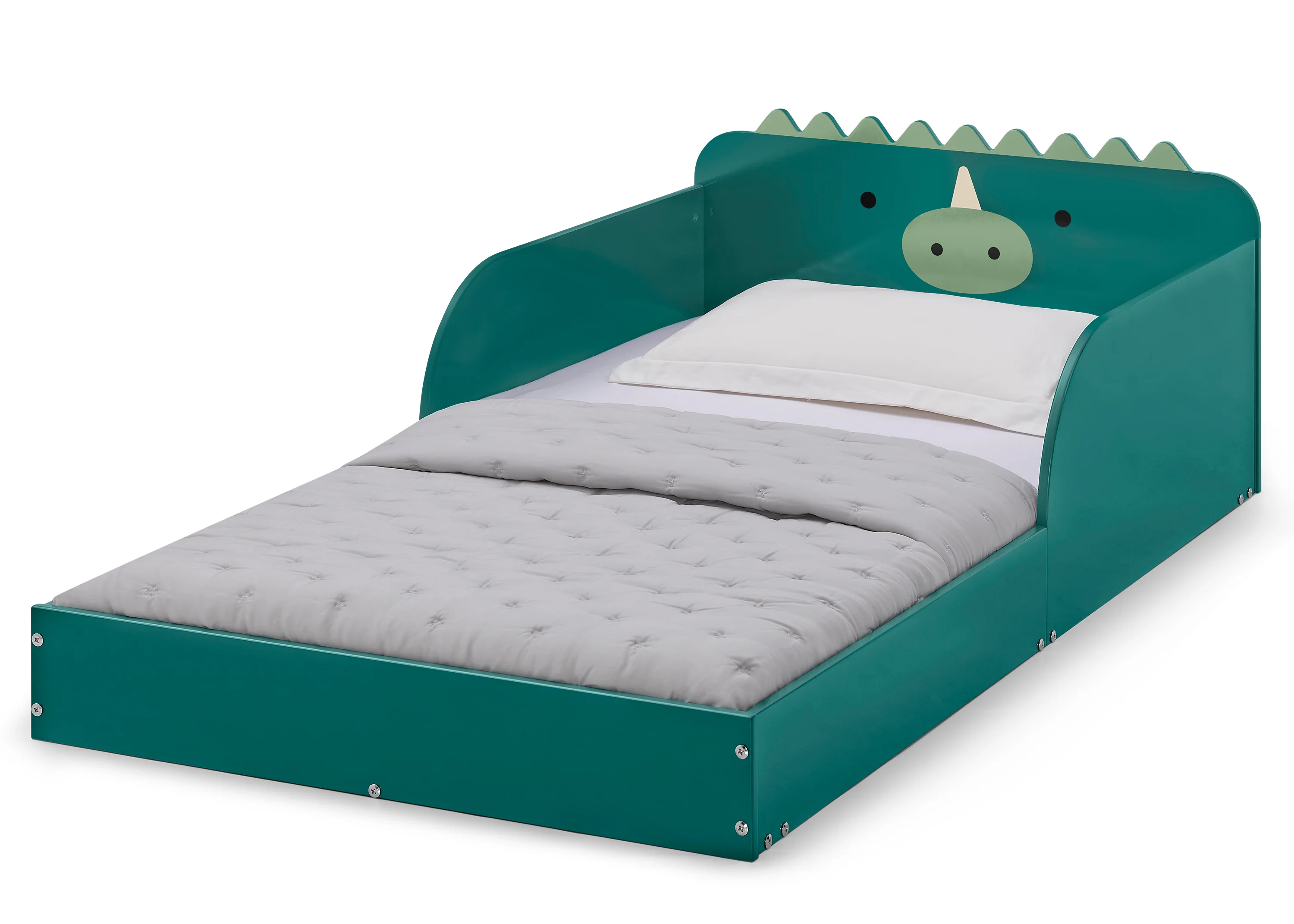 Dino Wood Floor Toddler Bed with Reusable Stickers - Image 9