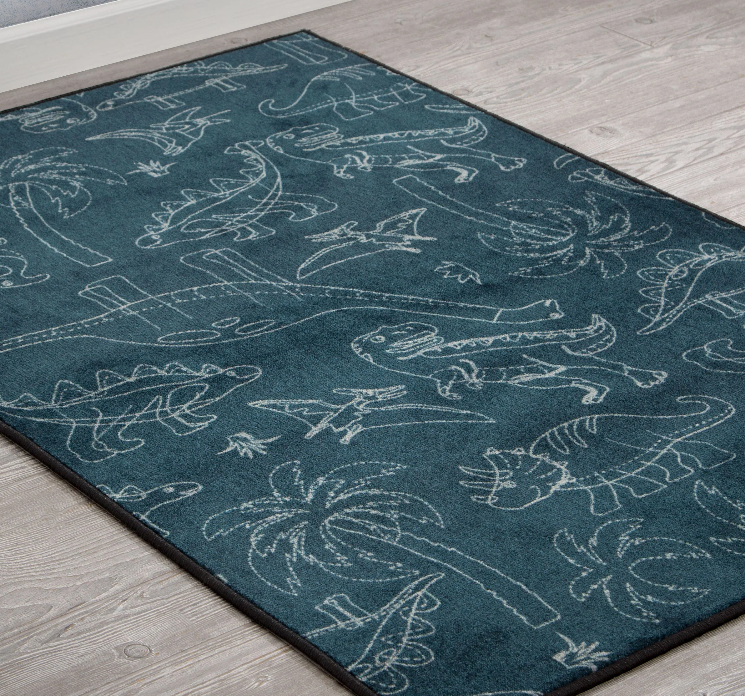 Dinosaur Rectangle Area Rug for Kids, 39-Inch x 59-Inch - Image 5