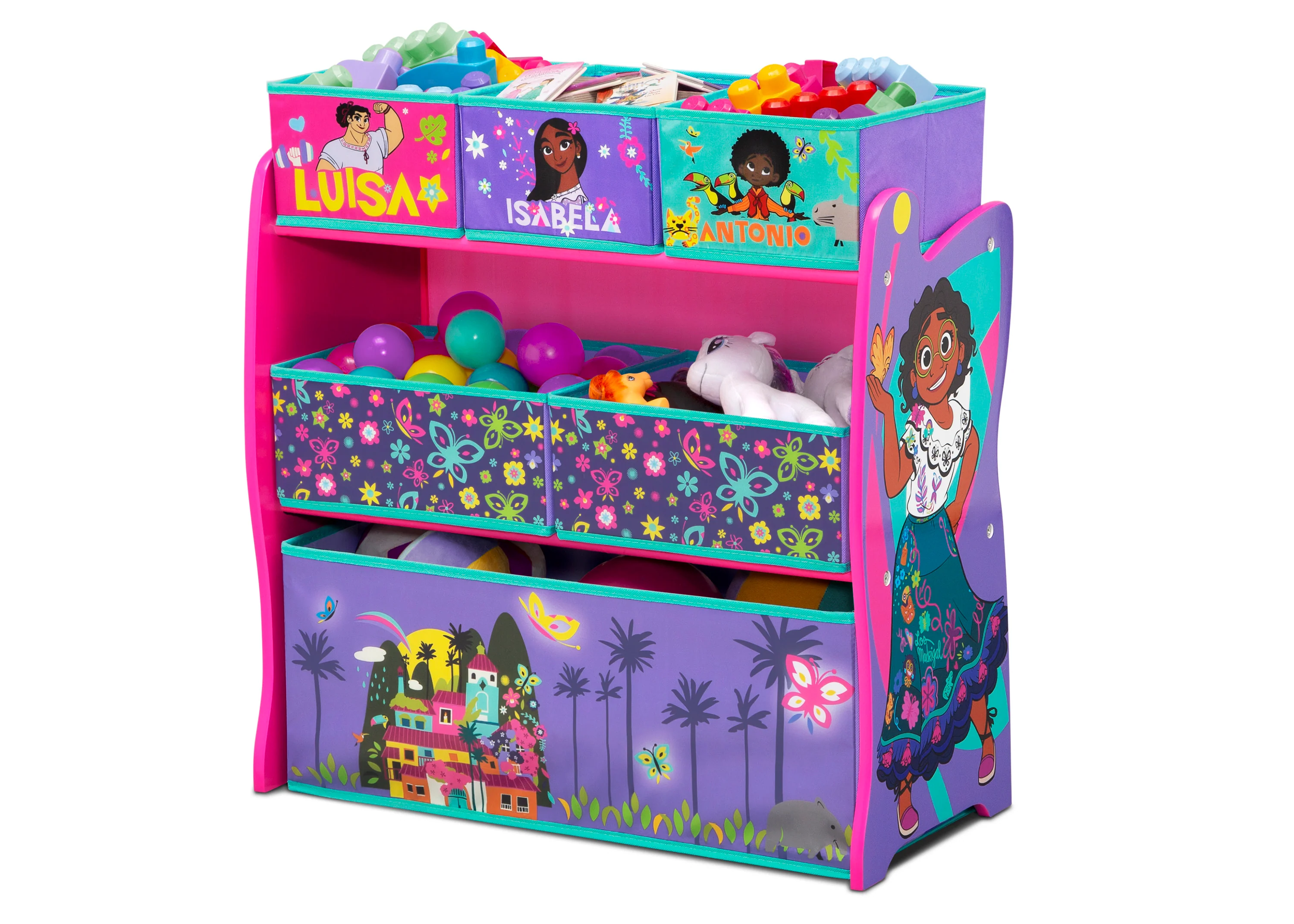 Disney Encanto 6 Bin Design and Store Toy Organizer - Image 3