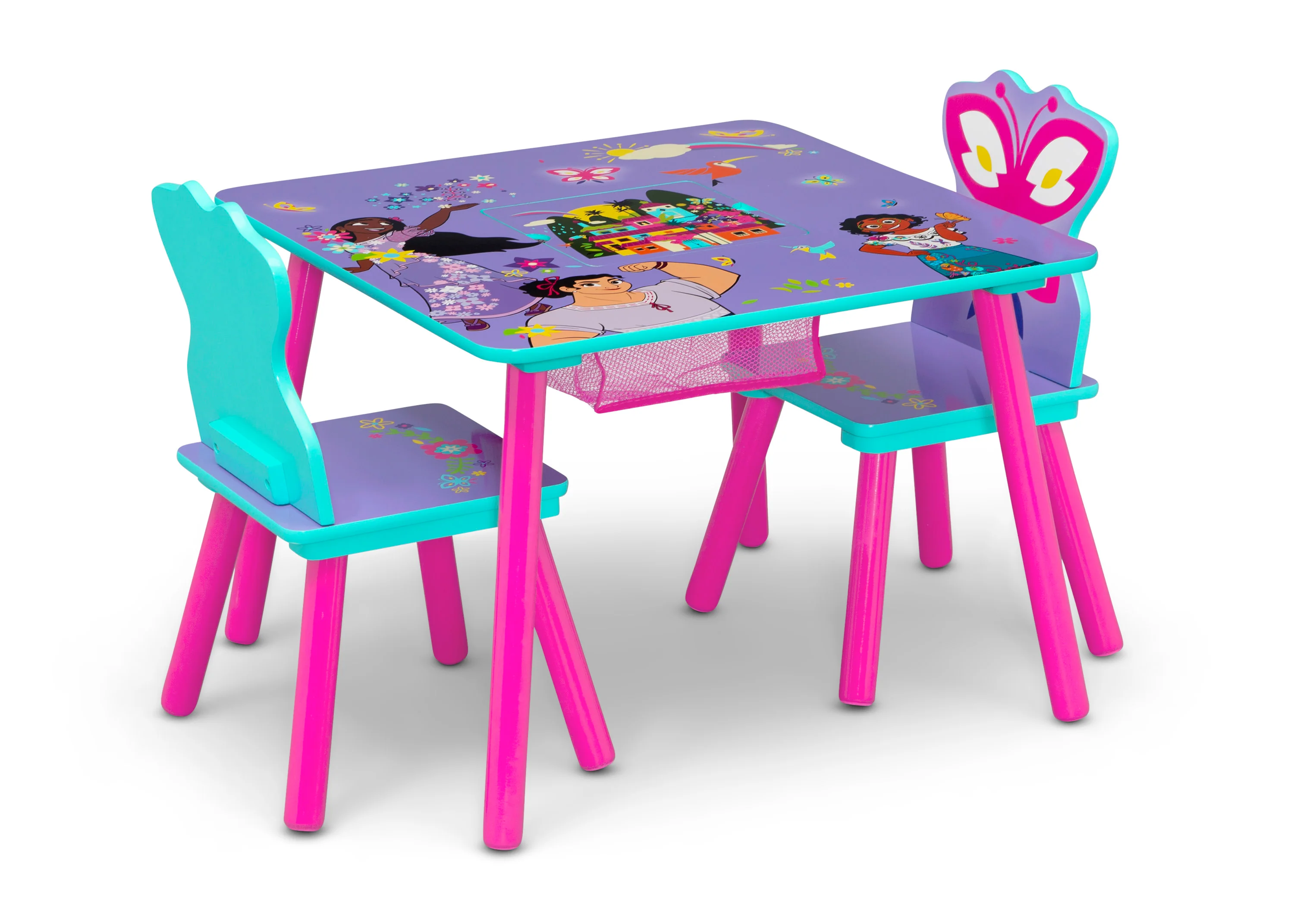 Disney Encanto Kids Table and Chair Set with Storage (2 Chairs Included) - Image 2