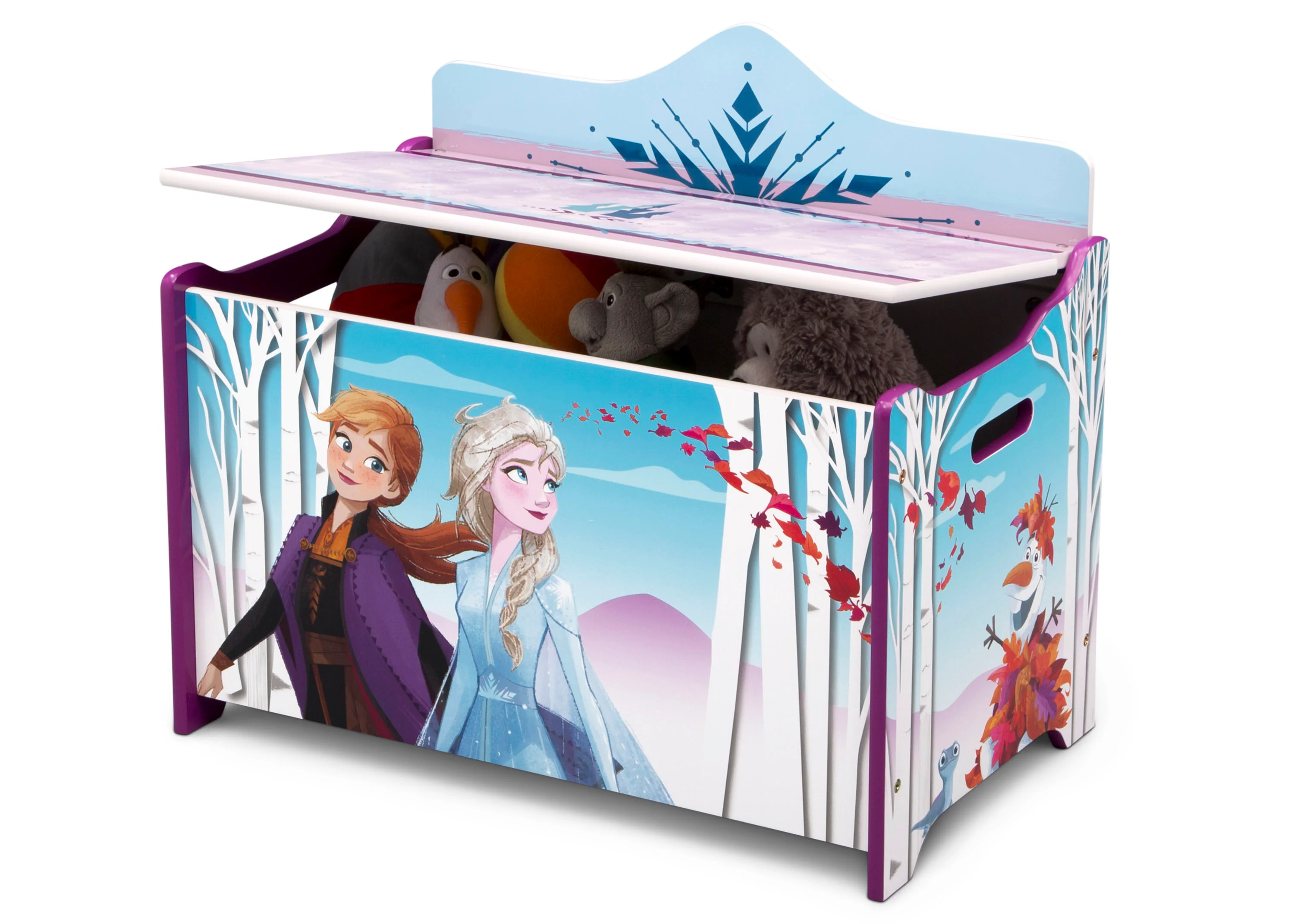 Disney Frozen 2-Piece Toddler Bedroom Set - Includes Toddler Bed and Deluxe Toy Box - Image 3