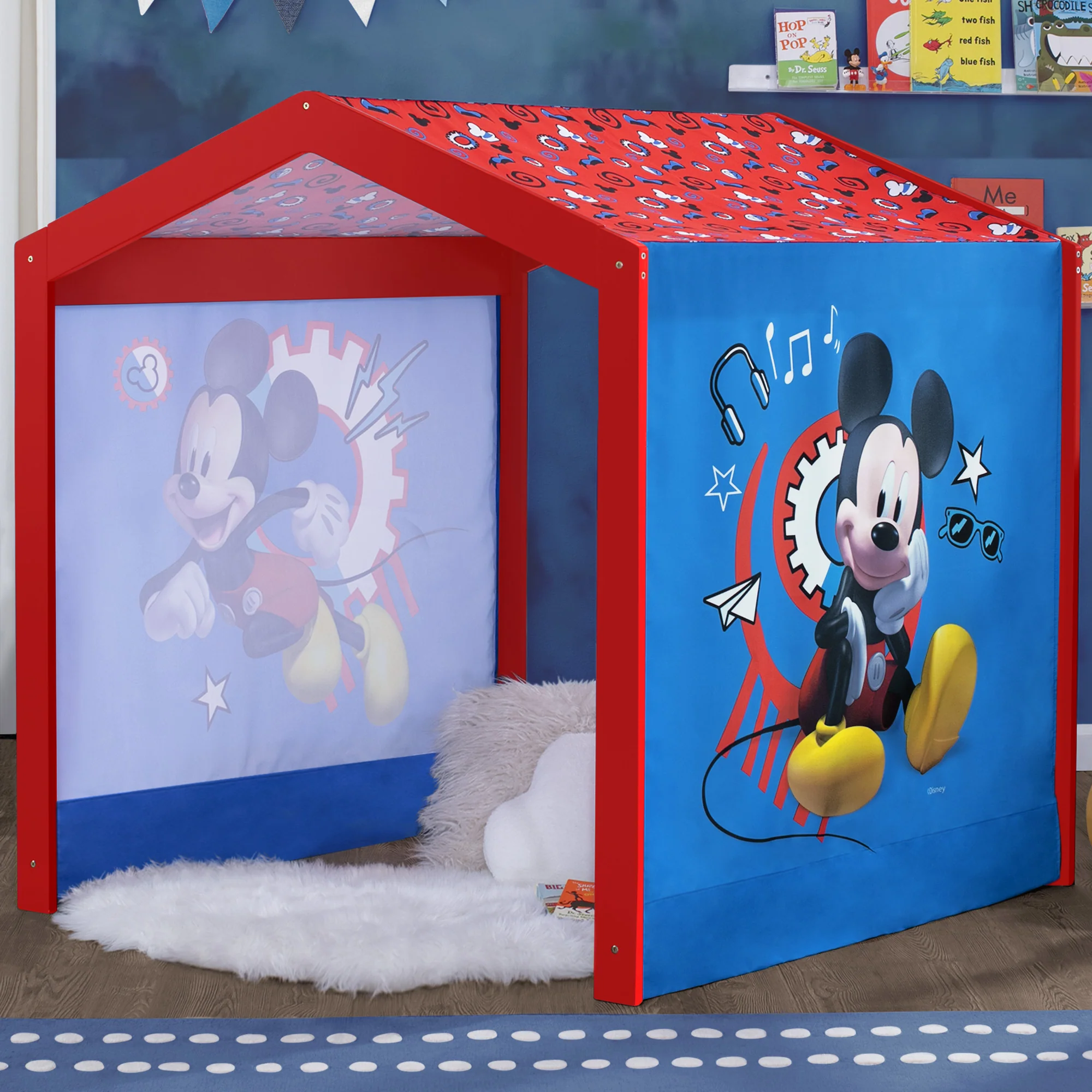 Mickey Mouse Indoor Playhouse with Fabric Tent - Image 5