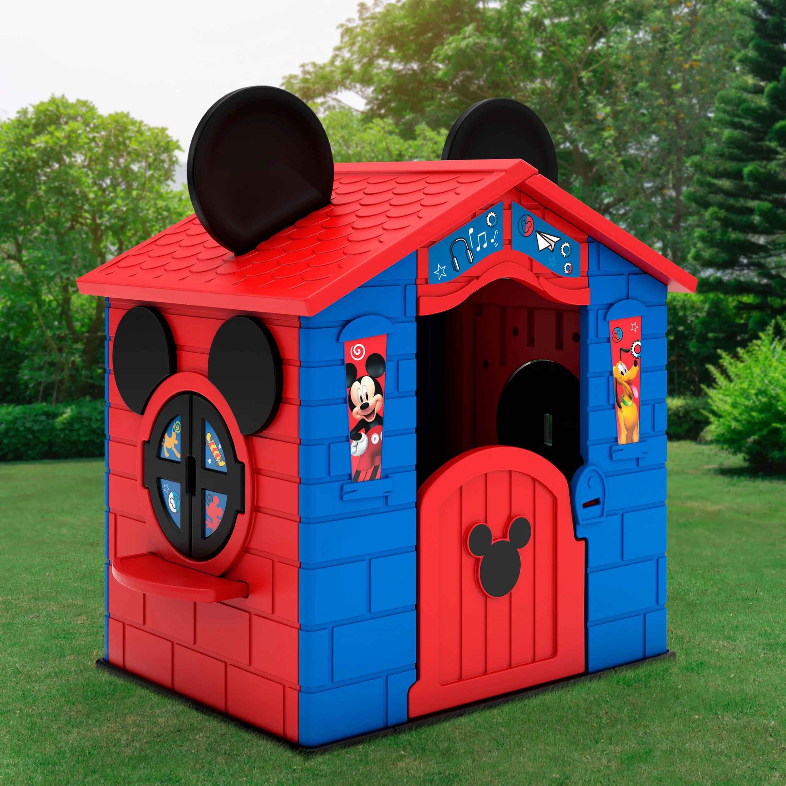 Mickey Mouse Plastic Indoor/Outdoor Playhouse with Easy Assembly - Image 7