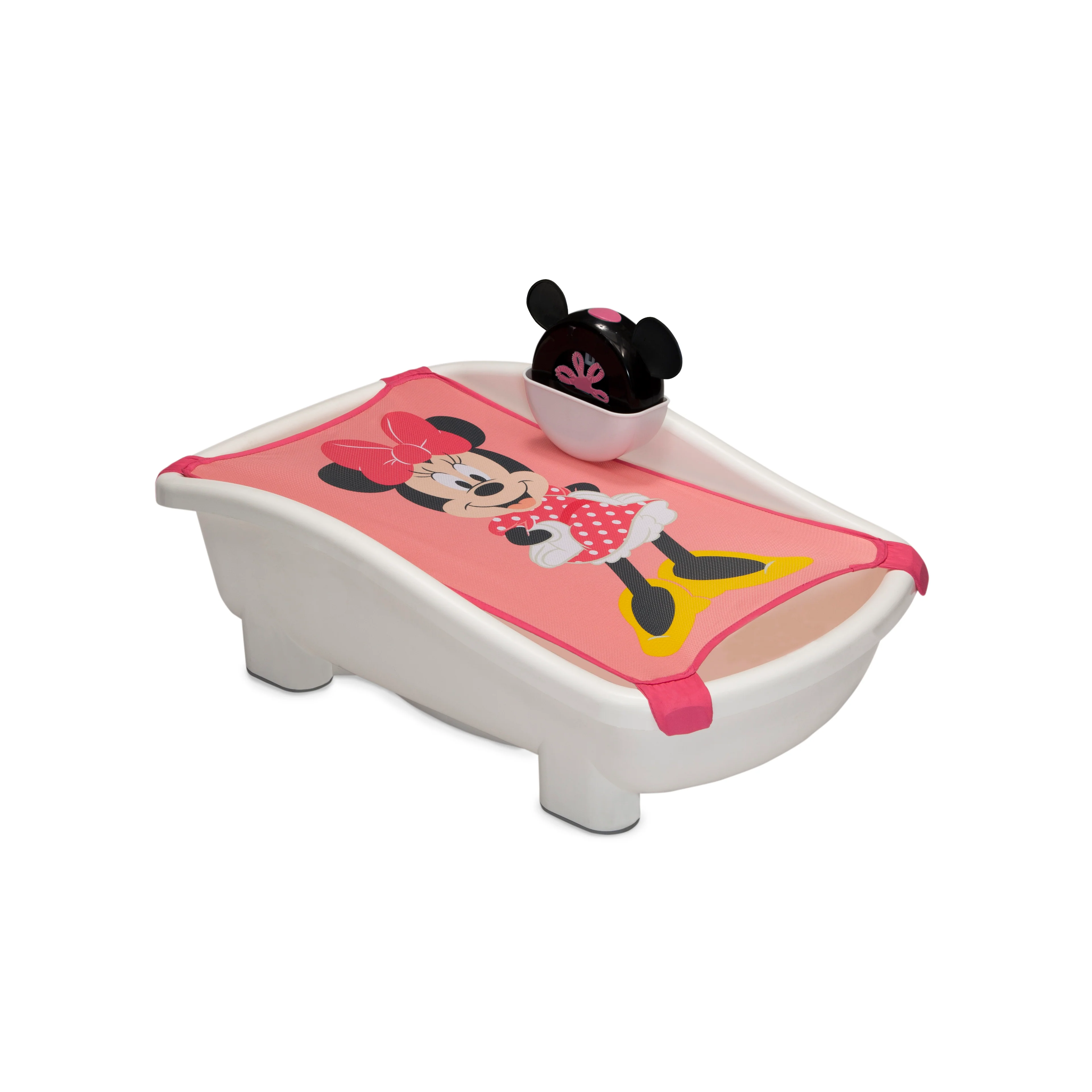 Disney Minnie Mouse My First Bubble Bath – 3-in-1 Newborn to Toddler Bathtub with Sling and Bubble Blower - Image 2