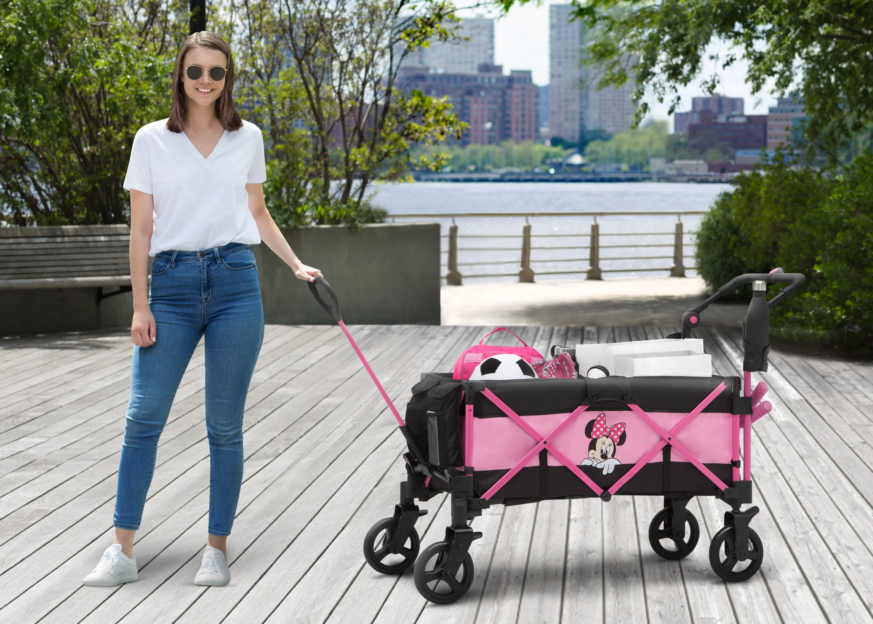 Disney Minnie Mouse Stroller Wagon - Image 2