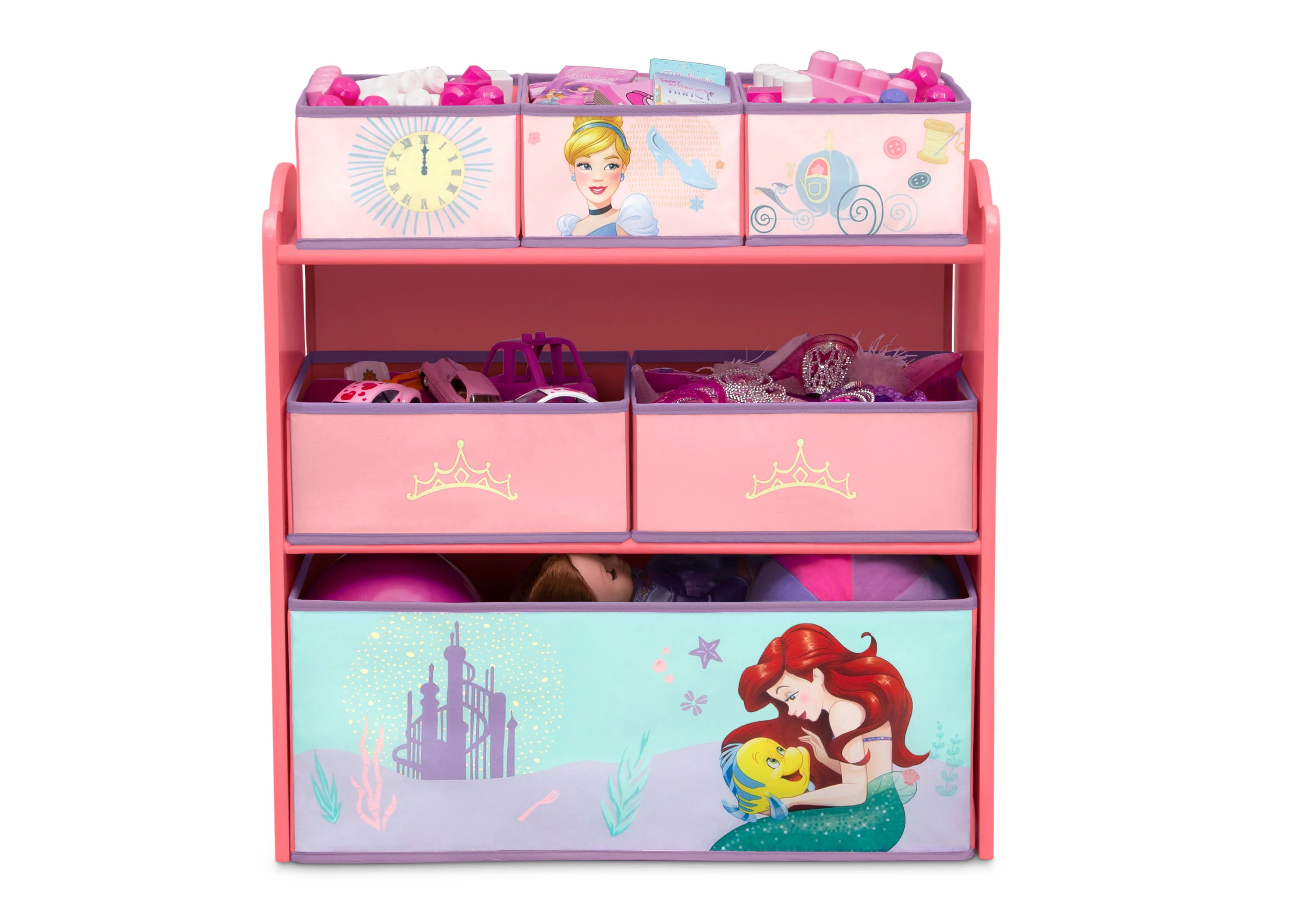 Princess 6 Bin Design and Store Toy Organizer - Image 2