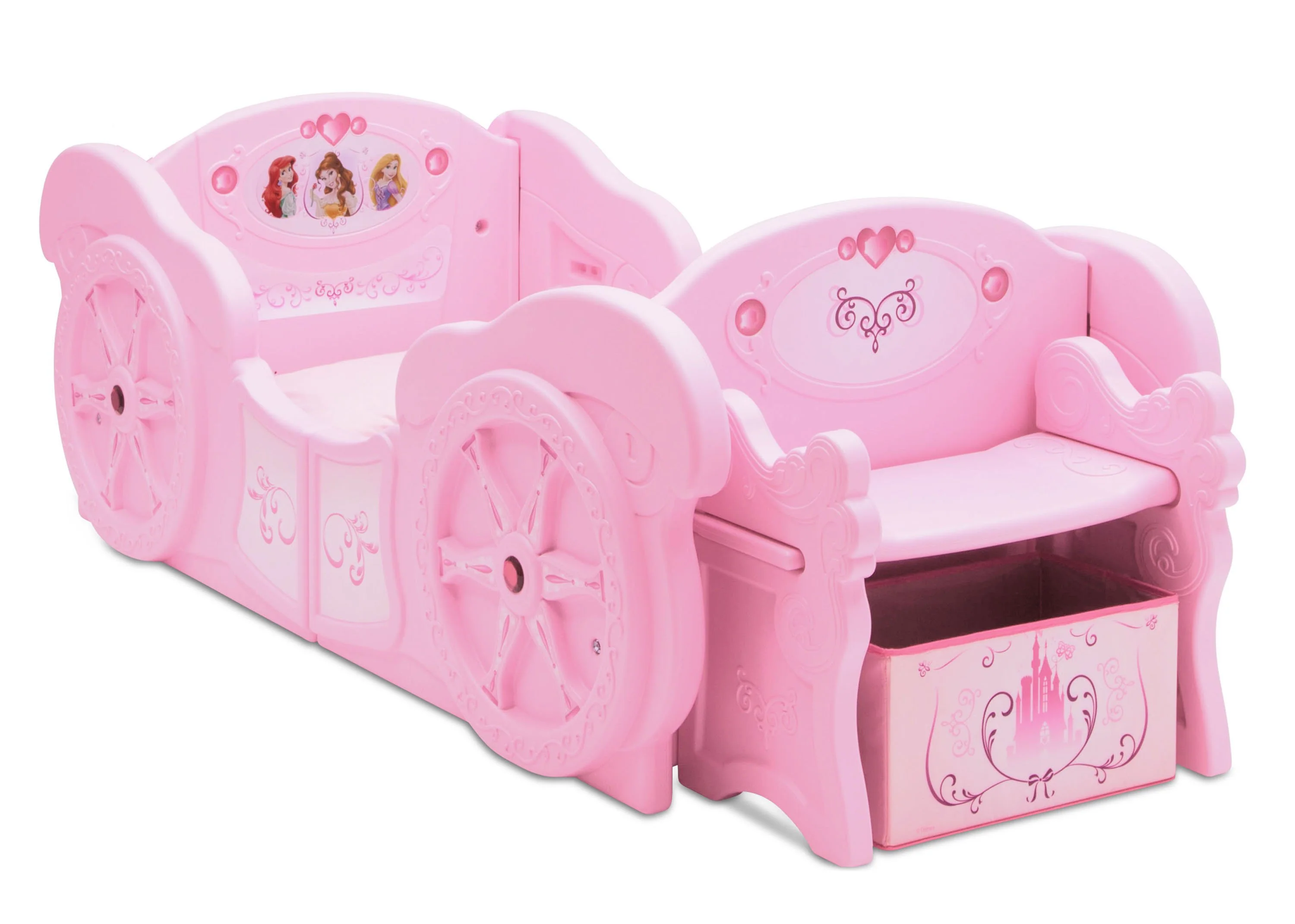 Princess Carriage Convertible Toddler-to-Twin Bed - Image 4