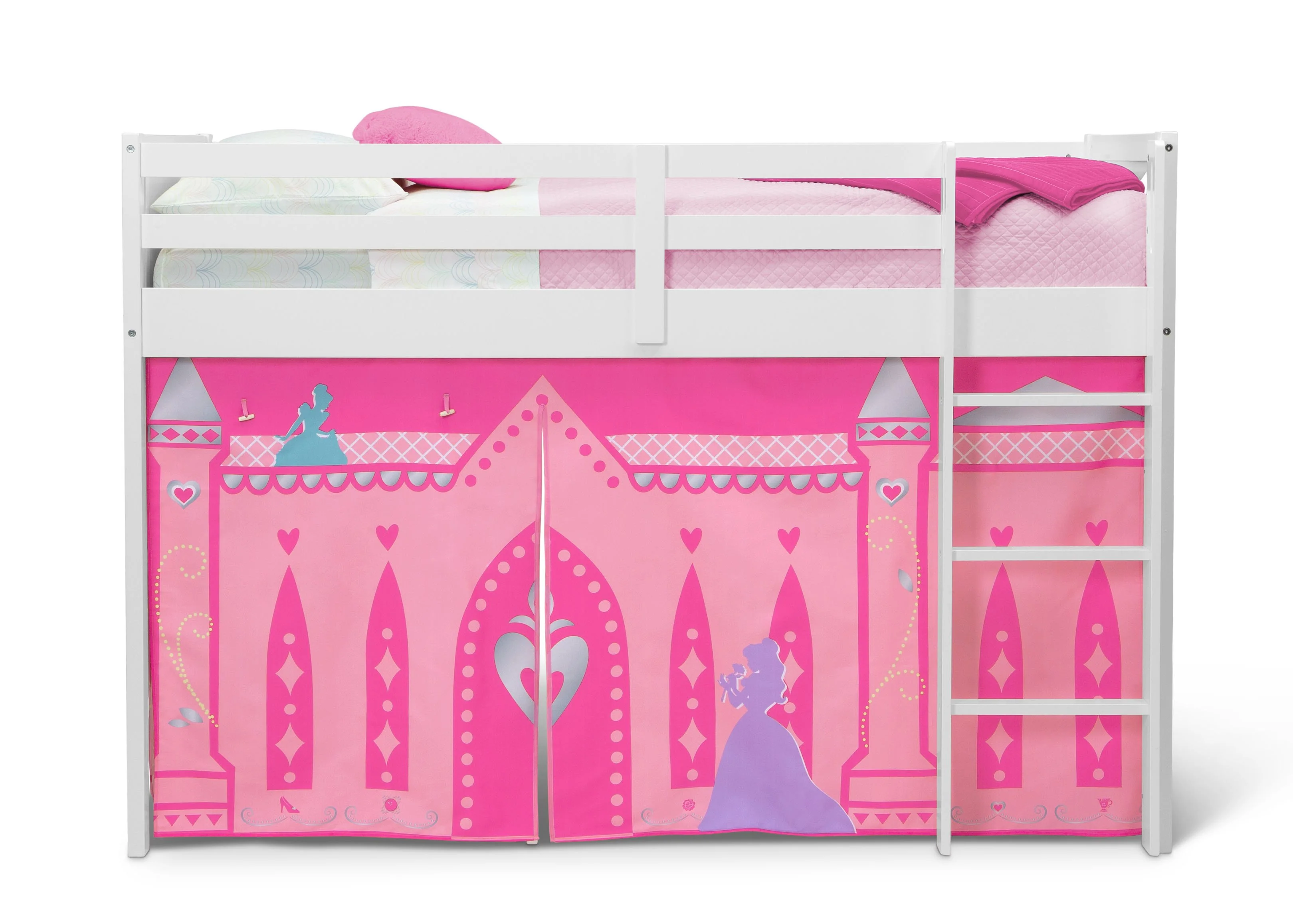 Princess Loft Bed Tent - Curtain Set for Twin Loft Bed (Bed Sold Separately) - Image 4
